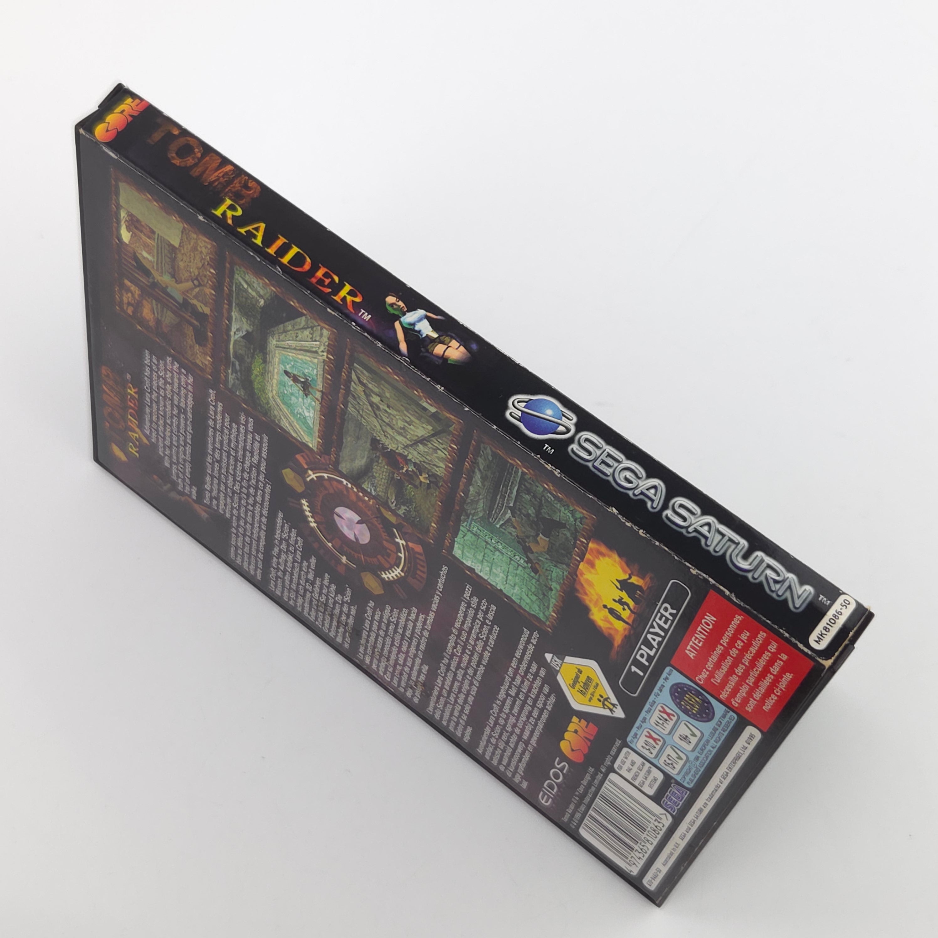 Sega Saturn Spiel Tomb Raider Lara Croft OVP PAL EUR