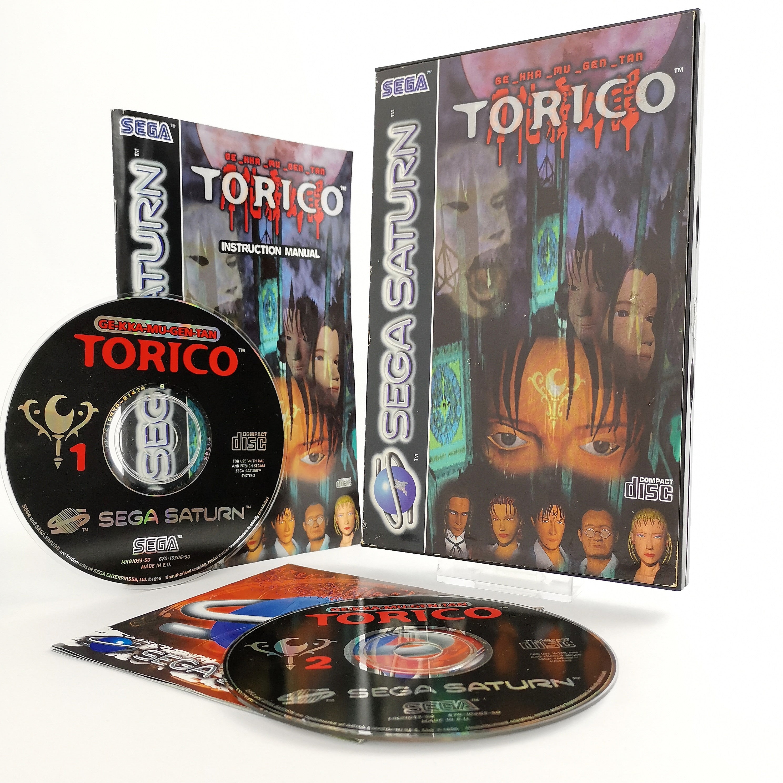 Sega Saturn Spiel – Torico OVP Anleitung PAL Version