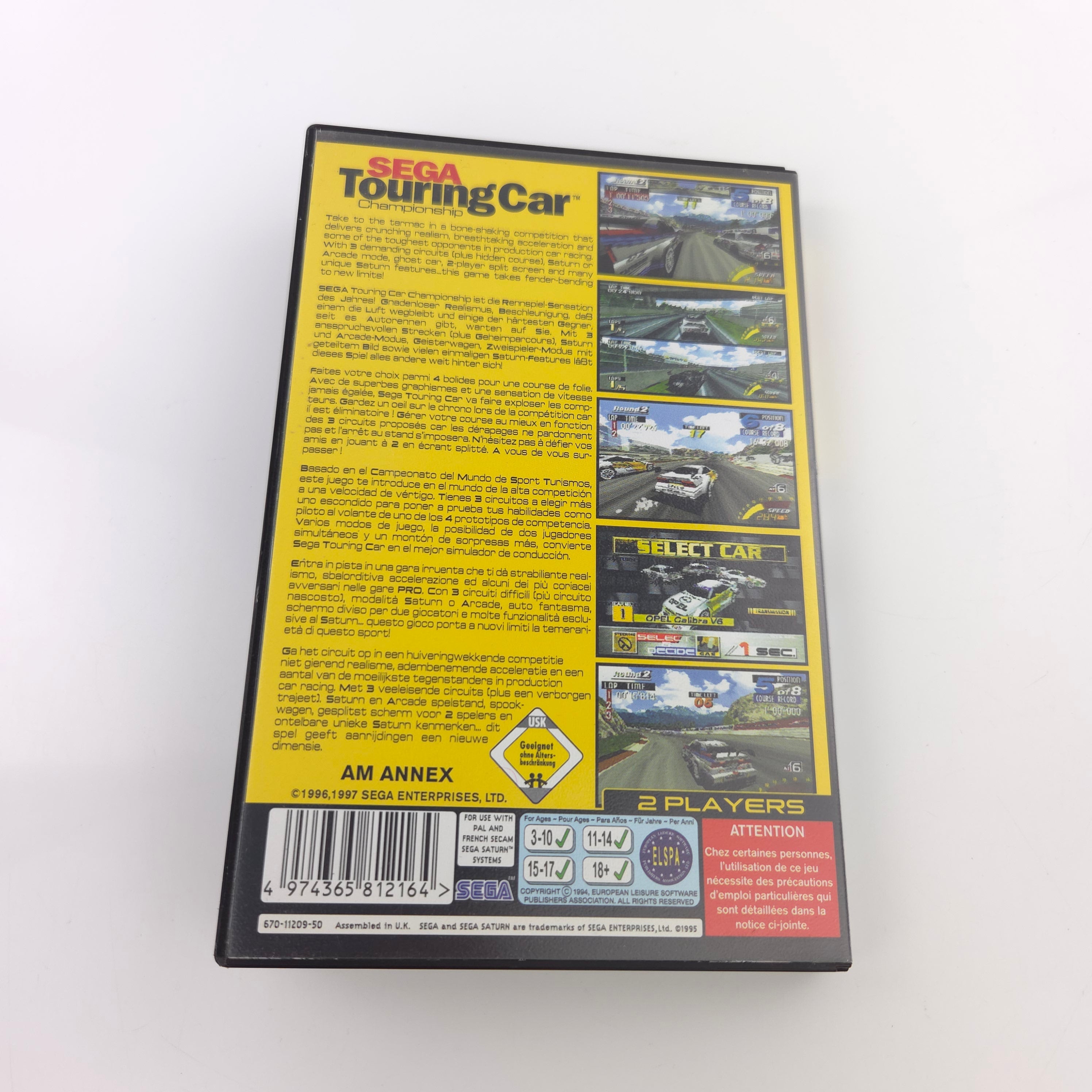 Sega Saturn Spiel – Touring Car Championship (PAL OVP)