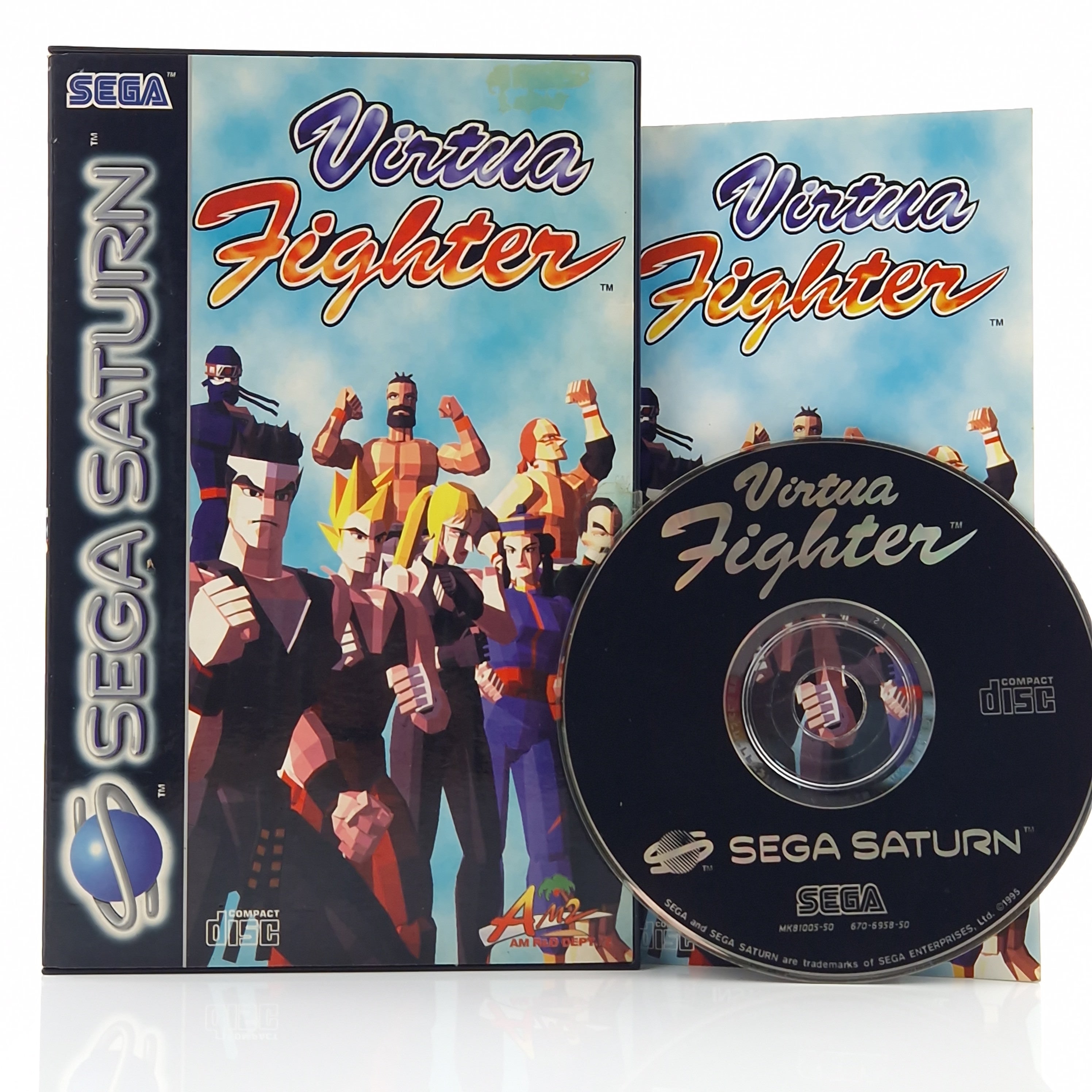 Sega Saturn Spiel – Virtua Fighter OVP PAL Beat em Up
