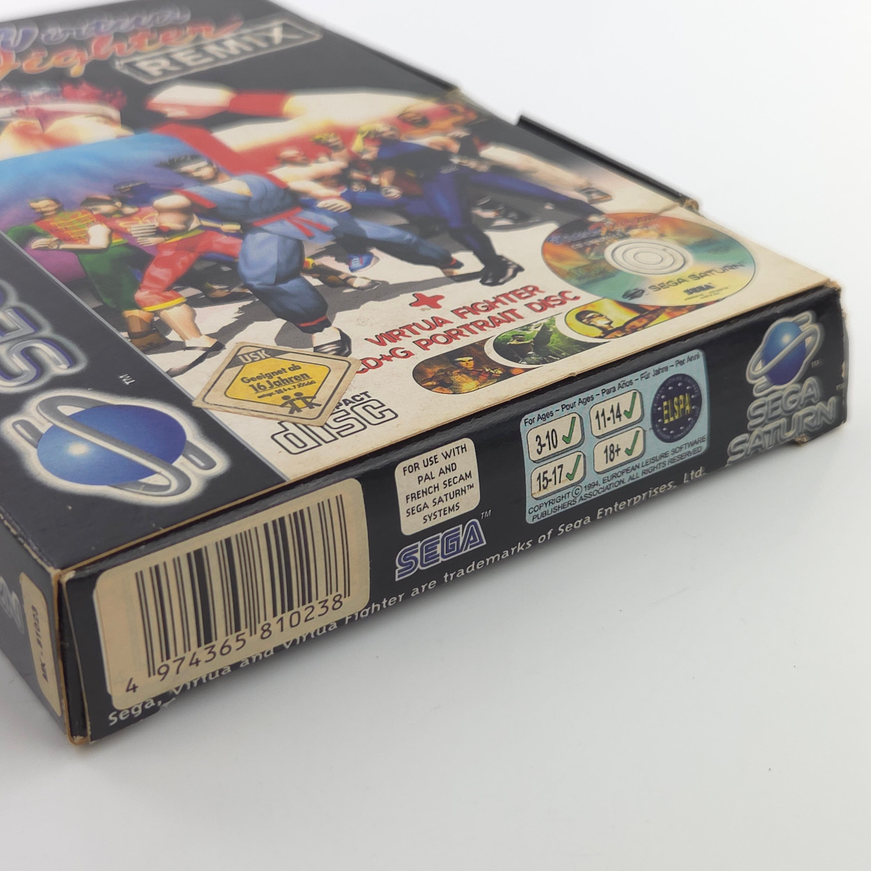 Sega Saturn Spiel – Virtua Fighter Remix + Soundtrack PAL