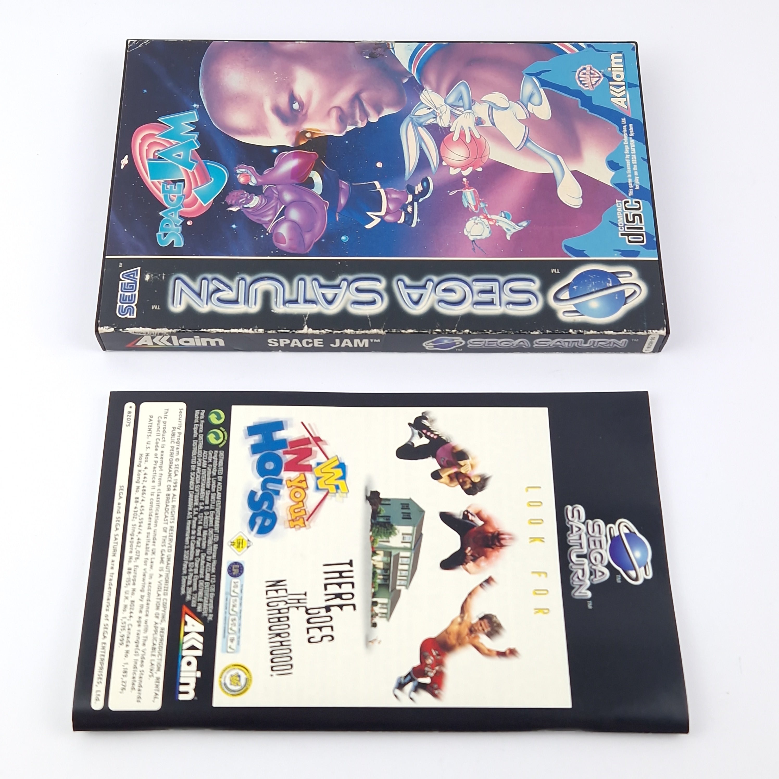Sega Saturn Spiel – Space Jam OVP Anleitung PAL
