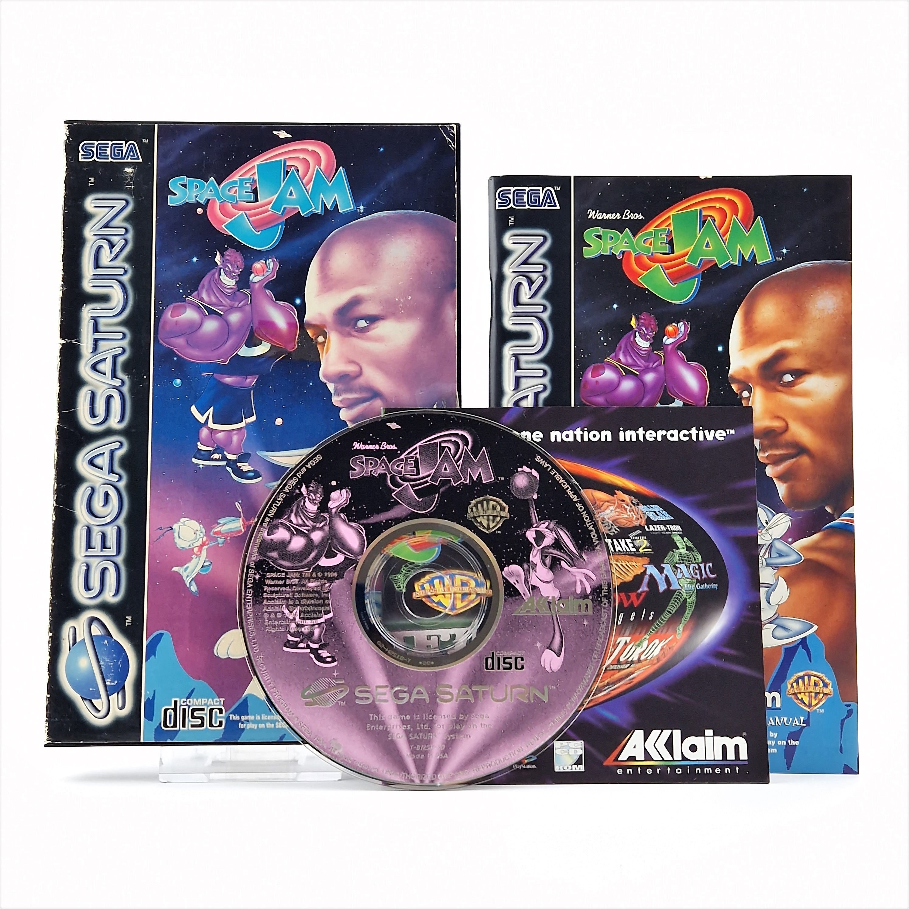 Sega Saturn Spiel – Space Jam OVP Anleitung PAL