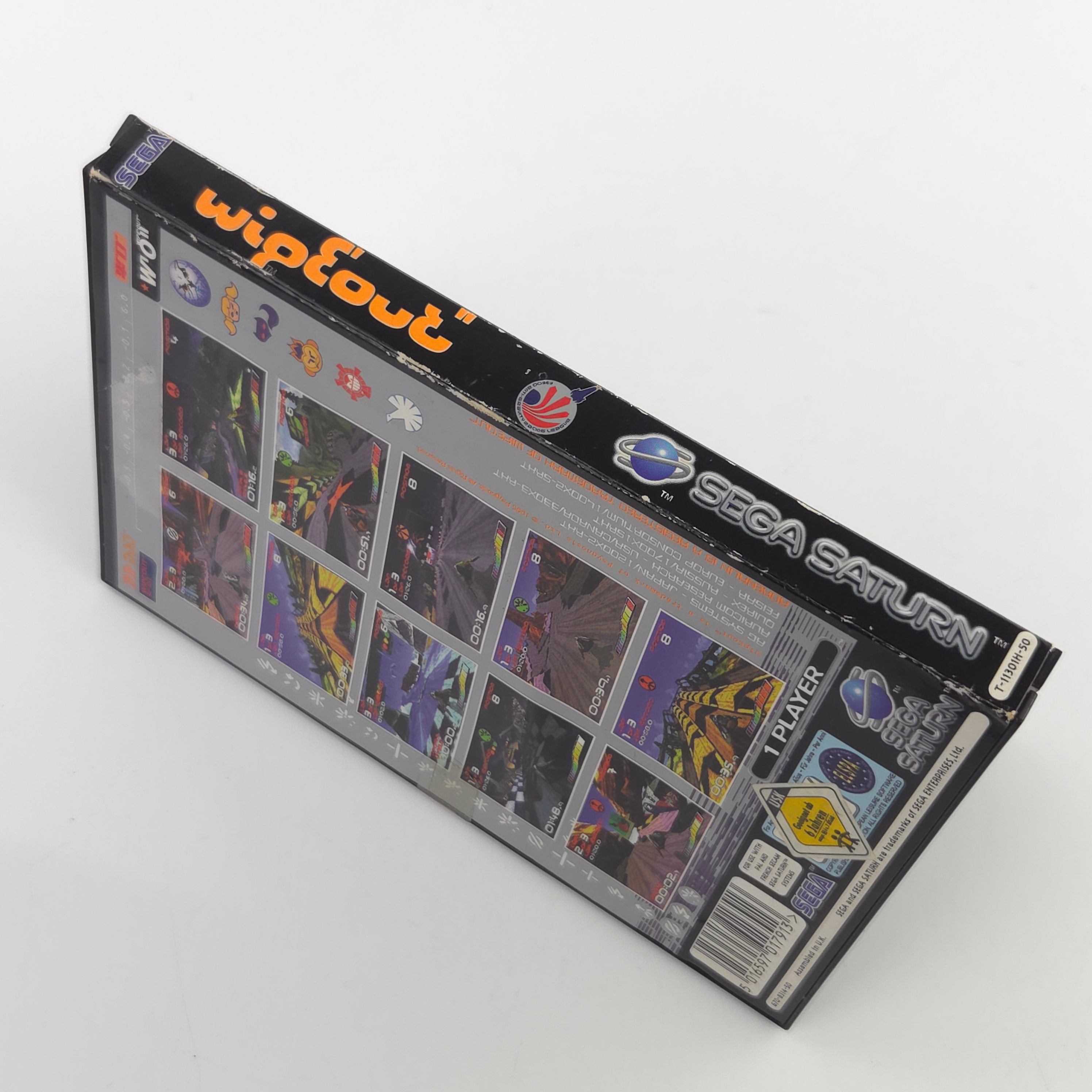 Sega Saturn Spiel Wipeout OVP Anleitung PAL Psygnosis