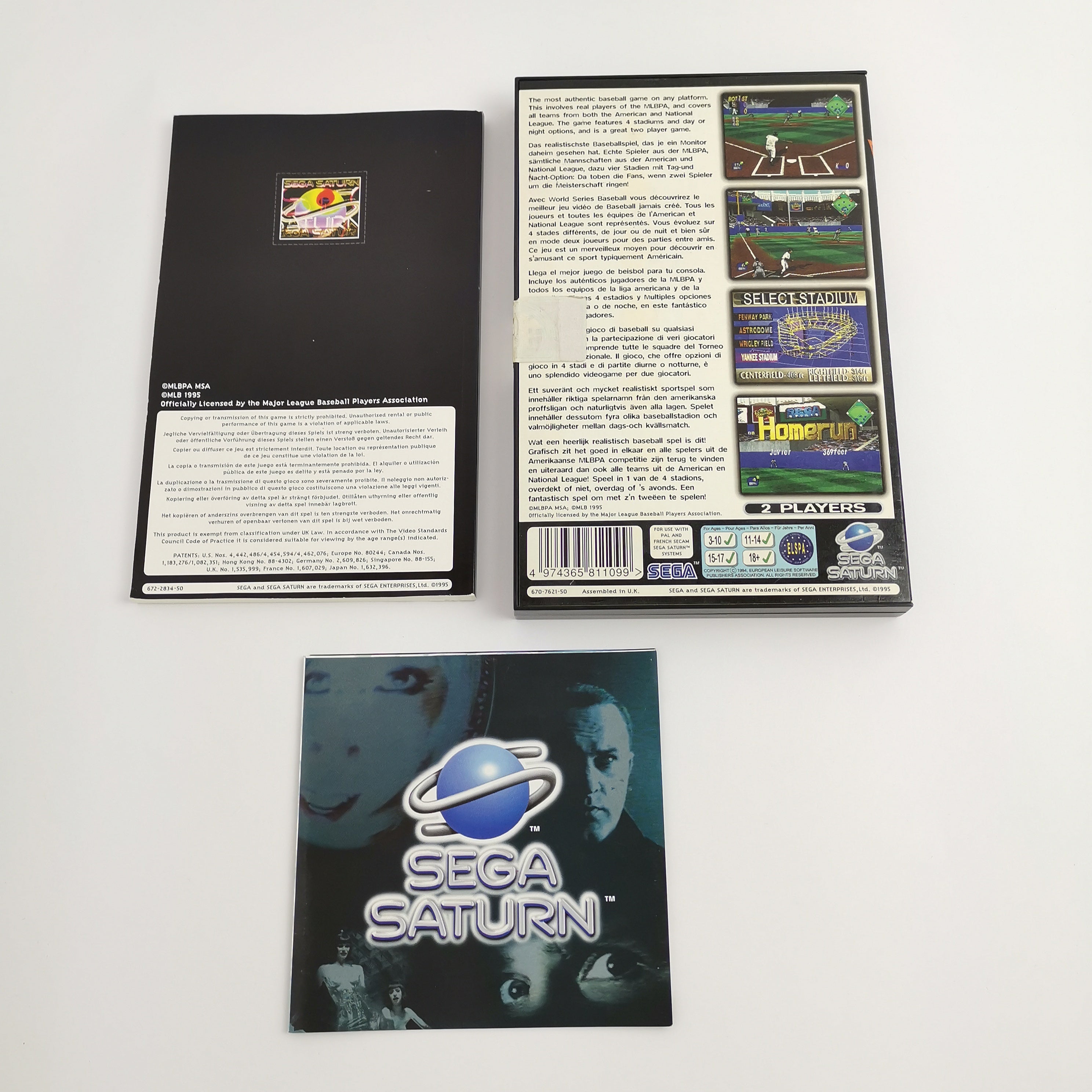 Sega Saturn Spiel – World Series Baseball (PAL OVP)