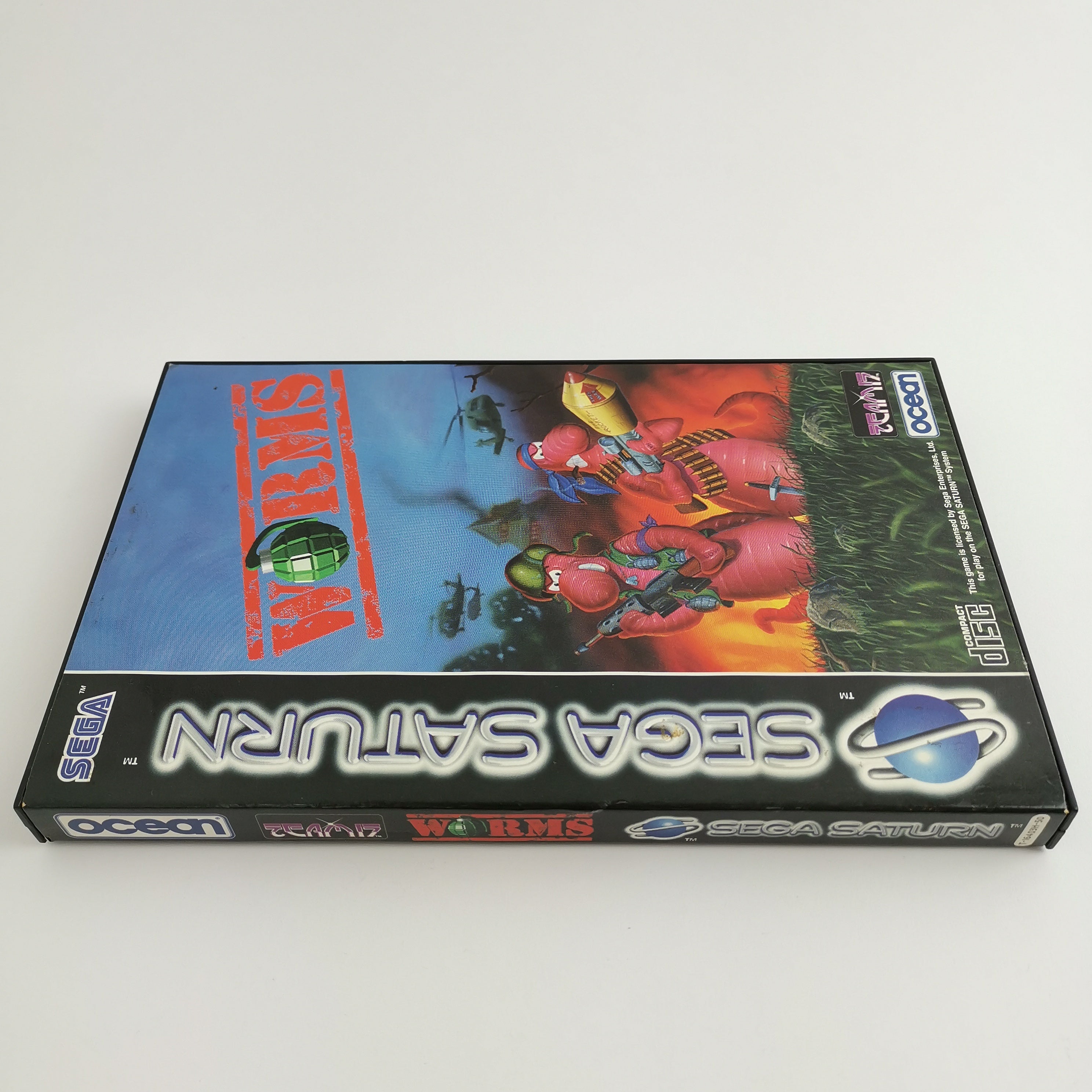 Sega Saturn Spiel – Worms OVP Anleitung PAL Version