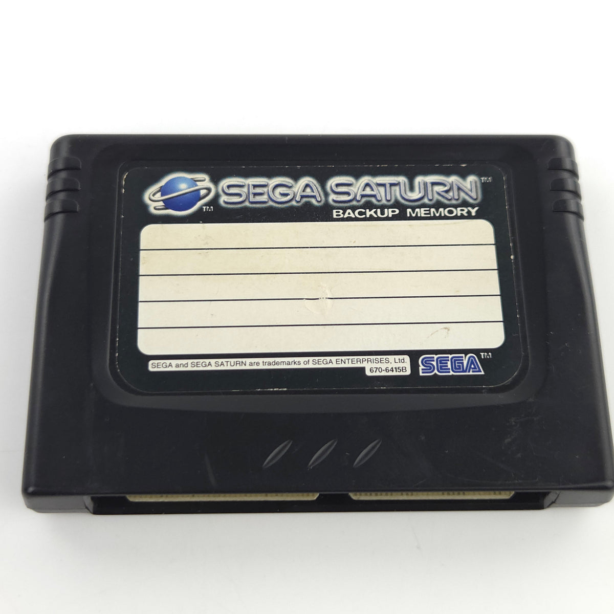 Sega Saturn Zubehör Backup Memory Speicherkarte Original