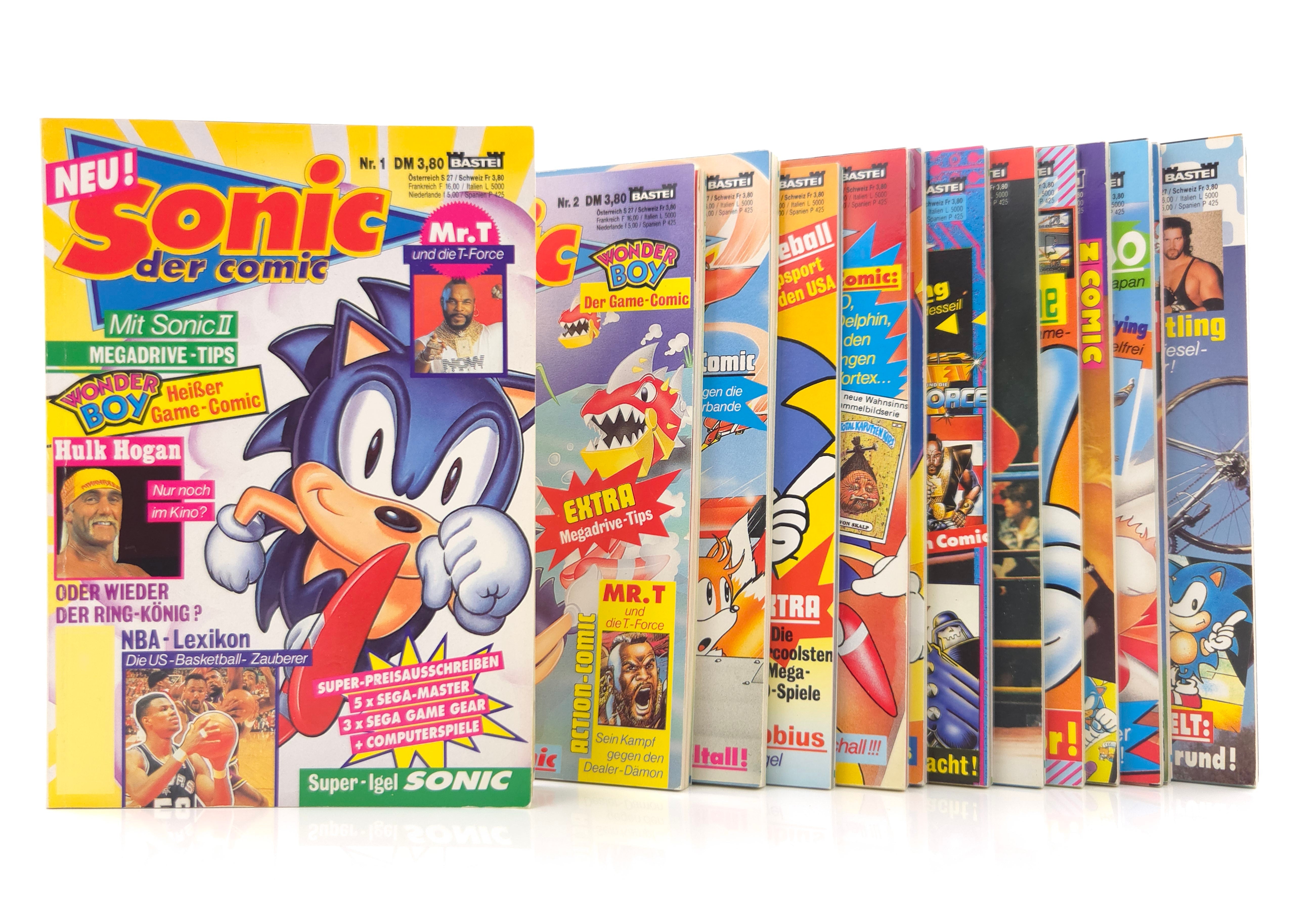 Sonic der Comic Band 1-13 deutsche Ausgabe Comic Set
