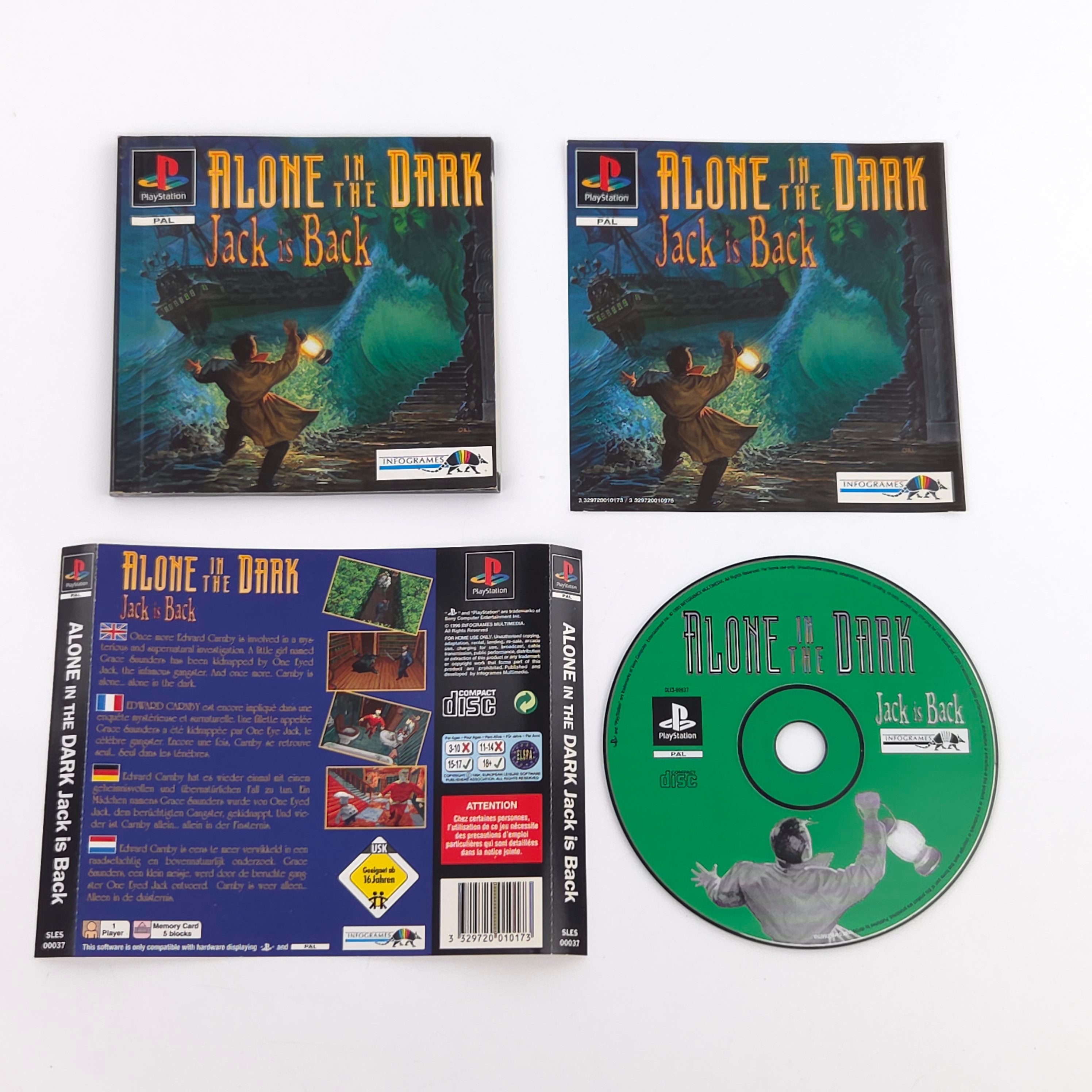 PlayStation 1 Spiel – Alone in the Dark (PAL)