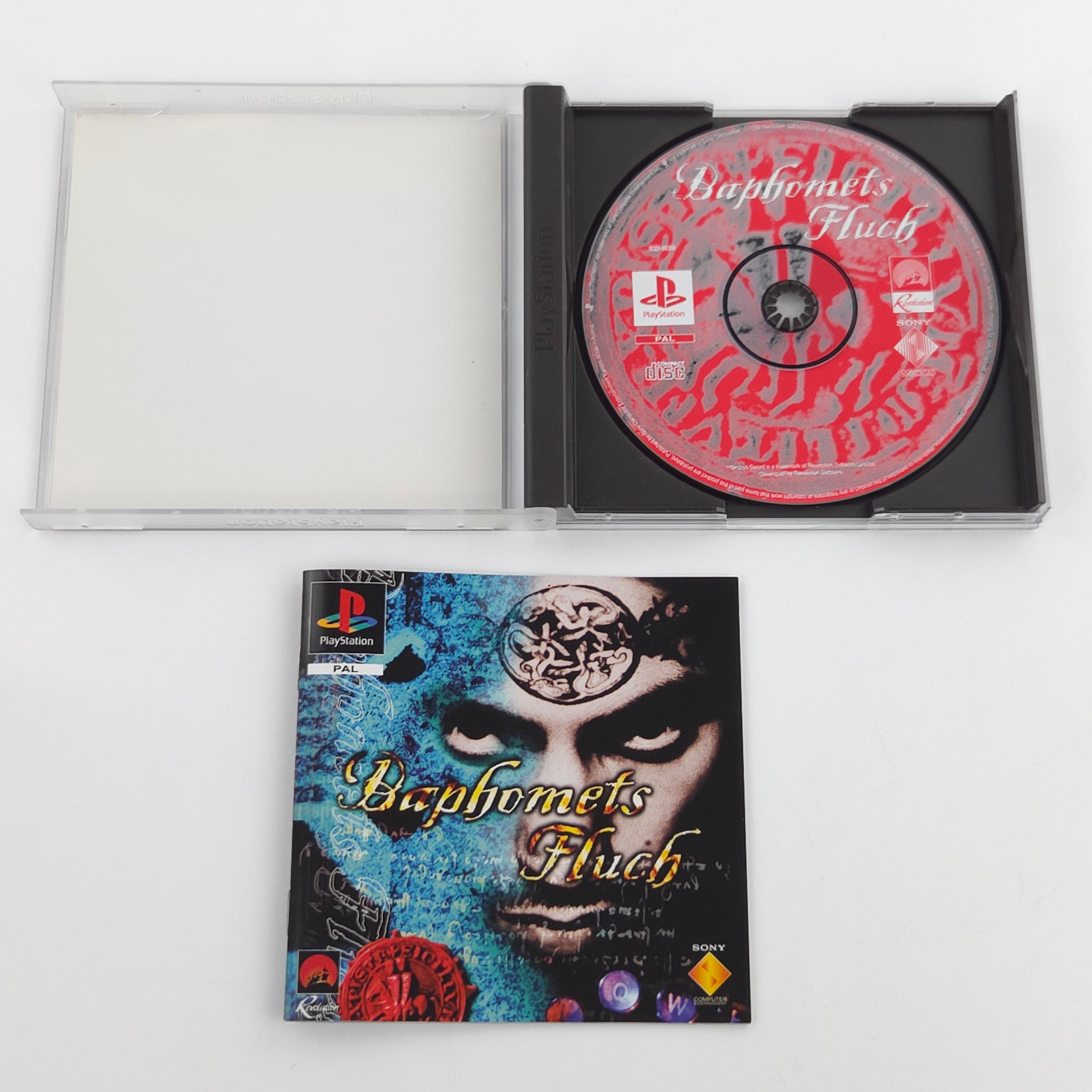 Playstation 1 Spiel Baphomets Fluch PS1 OVP PAL DE