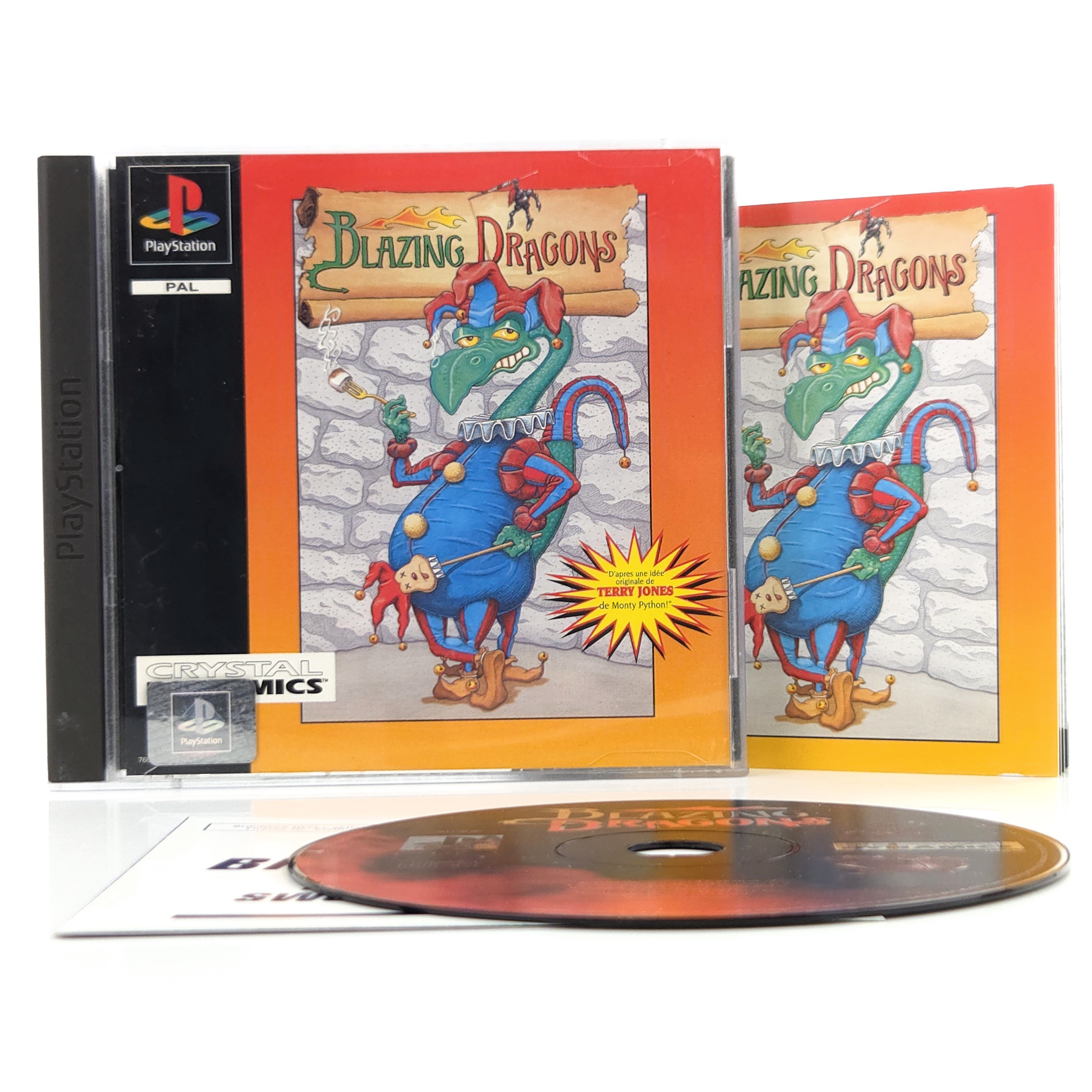 Playstation 1 Spiel Blazing Dragons PS1 OVP PAL EUR