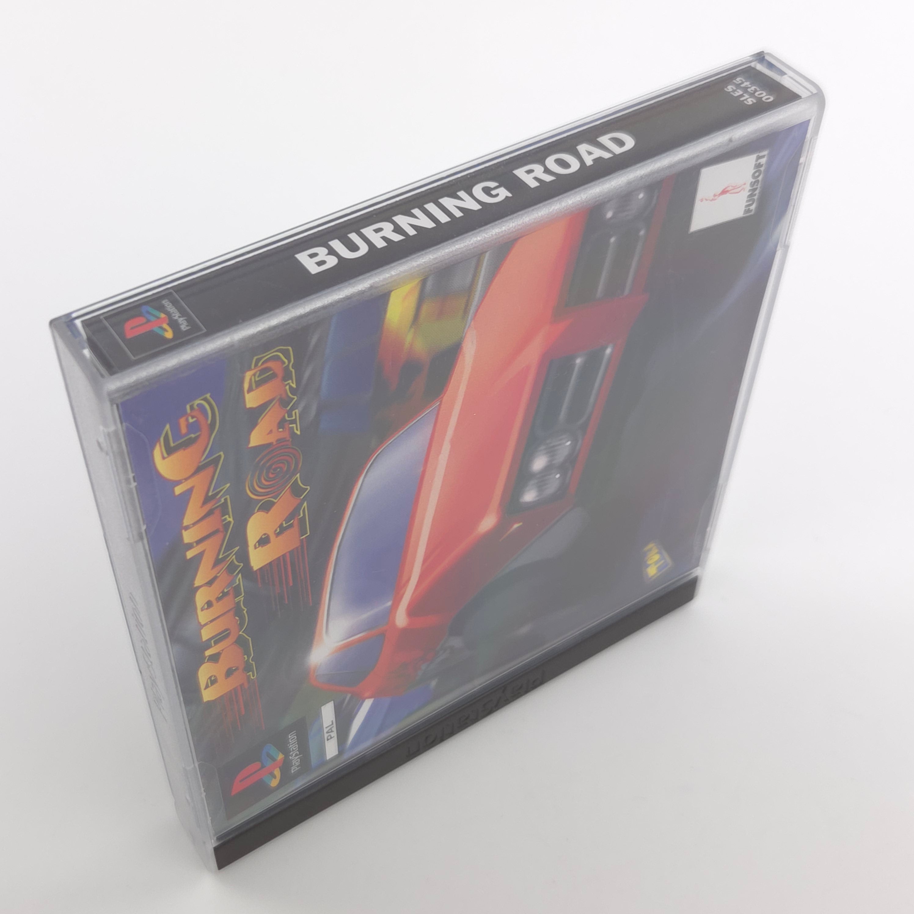 Sony Playstation Spiel Burning Road PS1 OVP PAL EUR