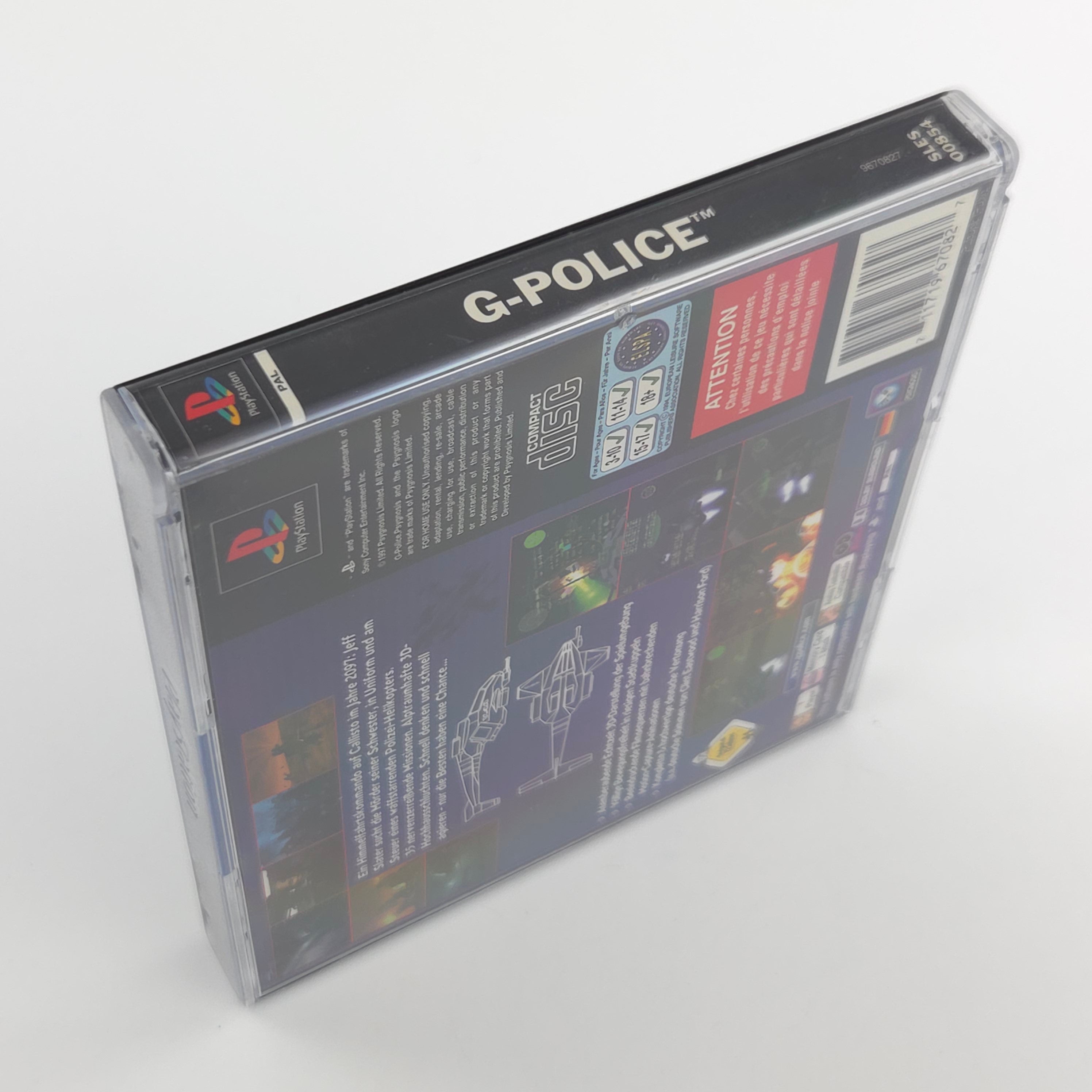 Sony PlayStation Spiel G-Police PS1 OVP Psygnosis PAL DE