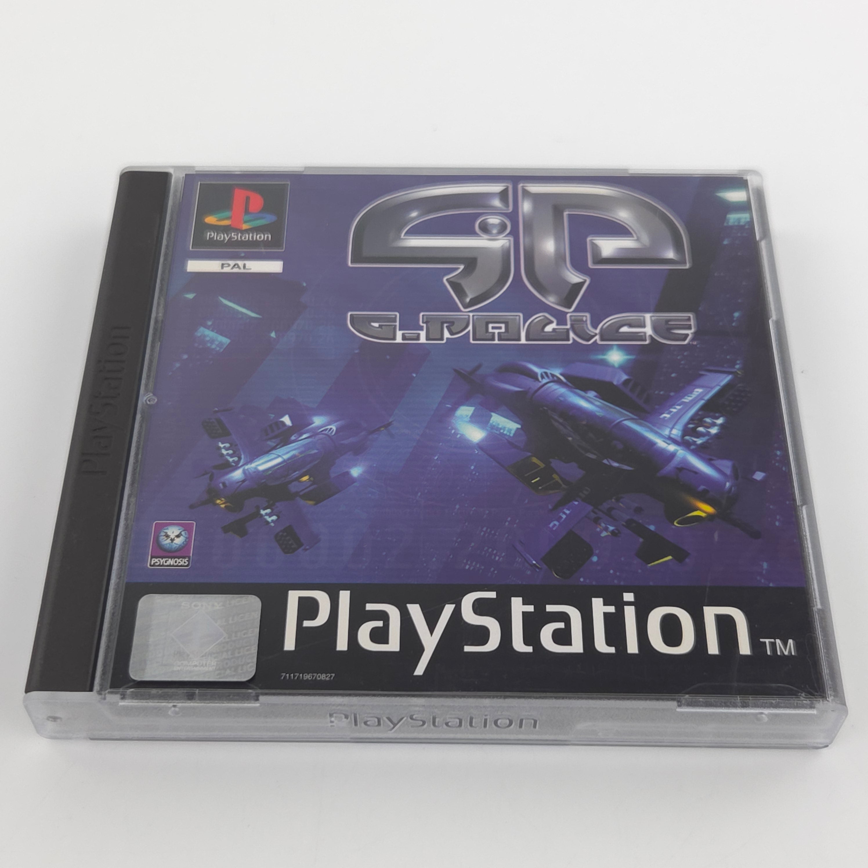 Sony PlayStation Spiel G-Police PS1 OVP Psygnosis PAL DE