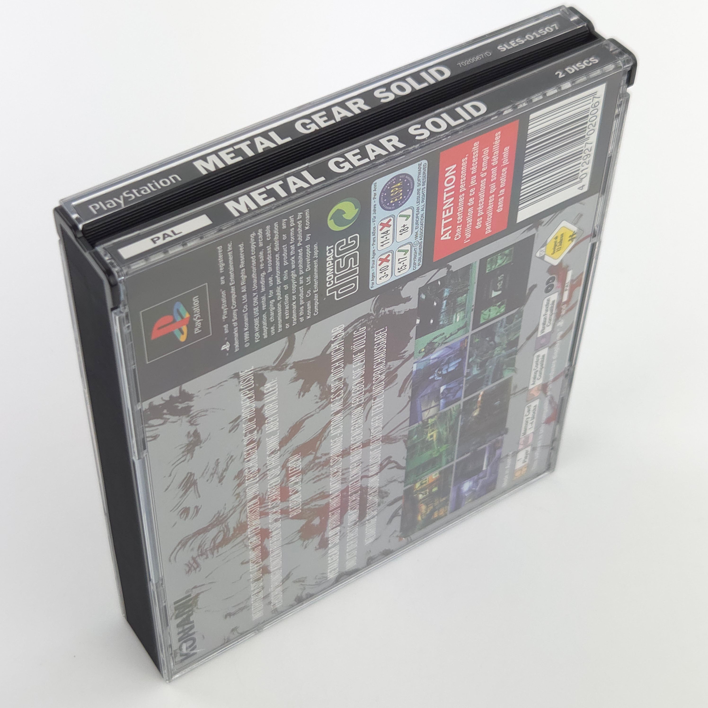 Playstation Spiel Metal Gear Solid PS1 OVP Konami PAL