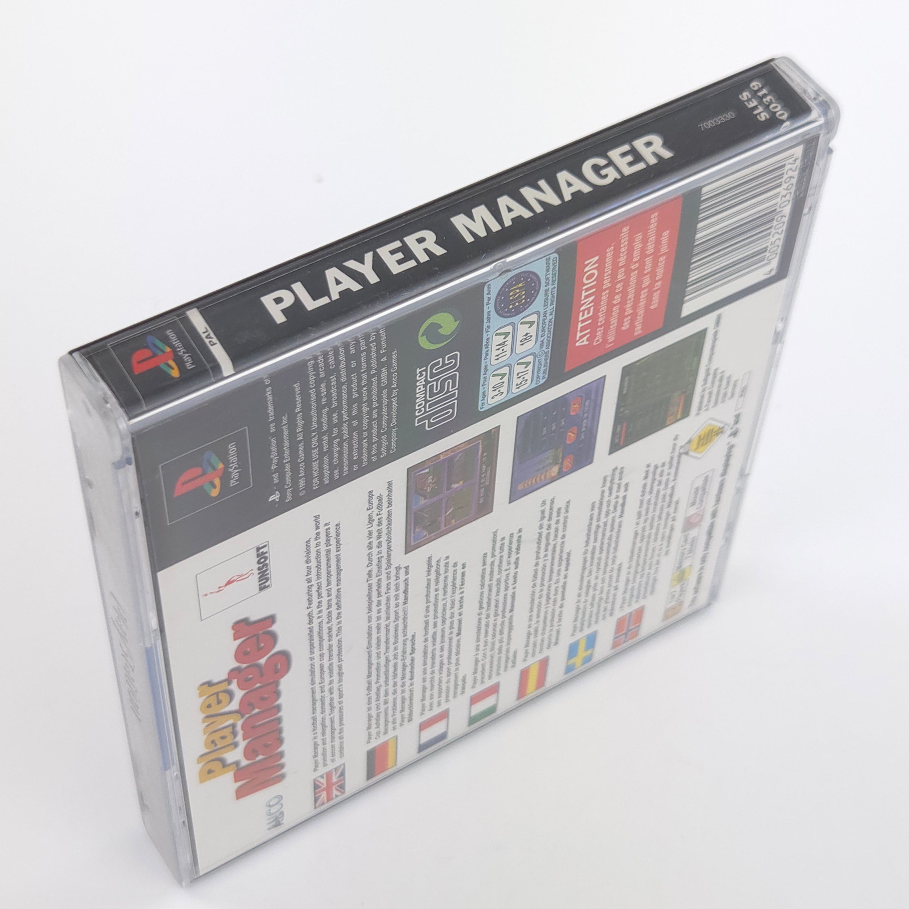 Sony Playstation Spiel Player Manager PS1 OVP PAL EUR