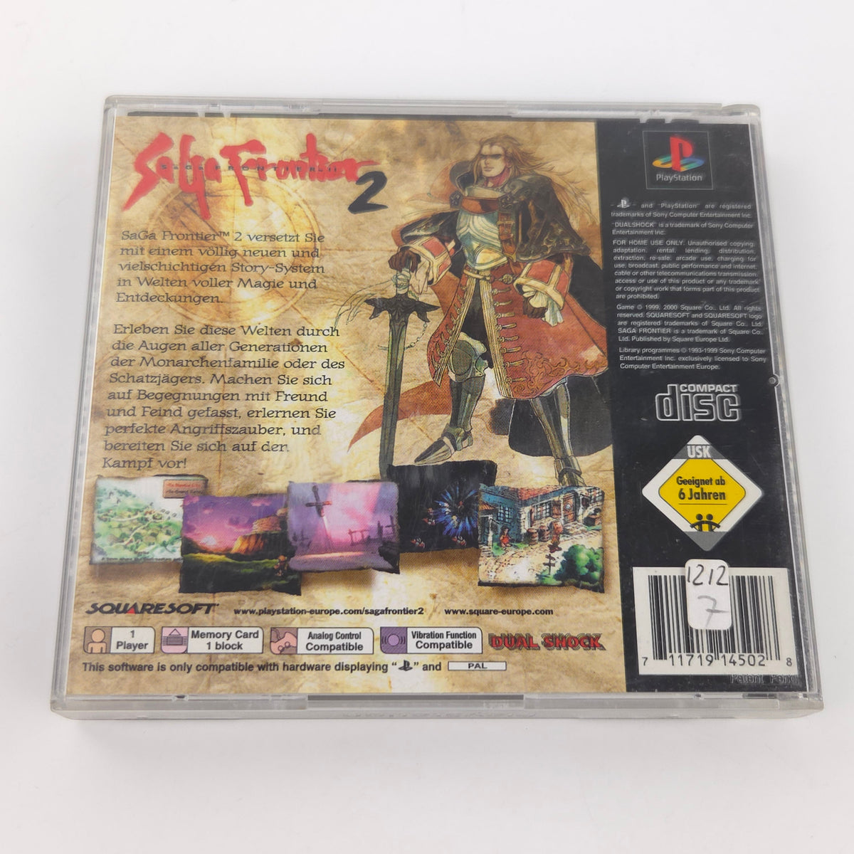Sony PlayStation 1 Spiel Saga Frontier 2 OVP