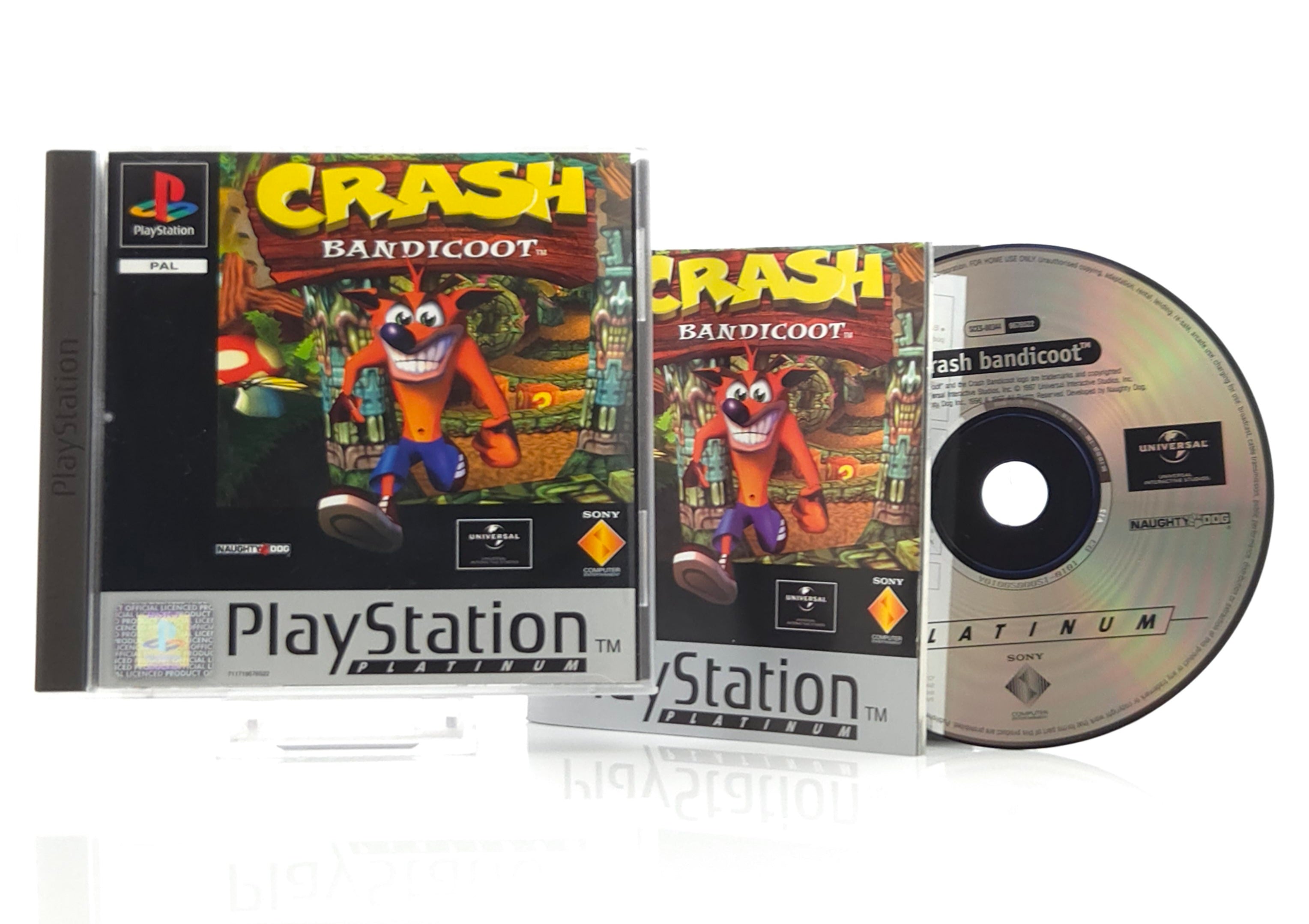 PlayStation 1 Spiel – Crash Bandicoot 1 Platinum OVP PAL