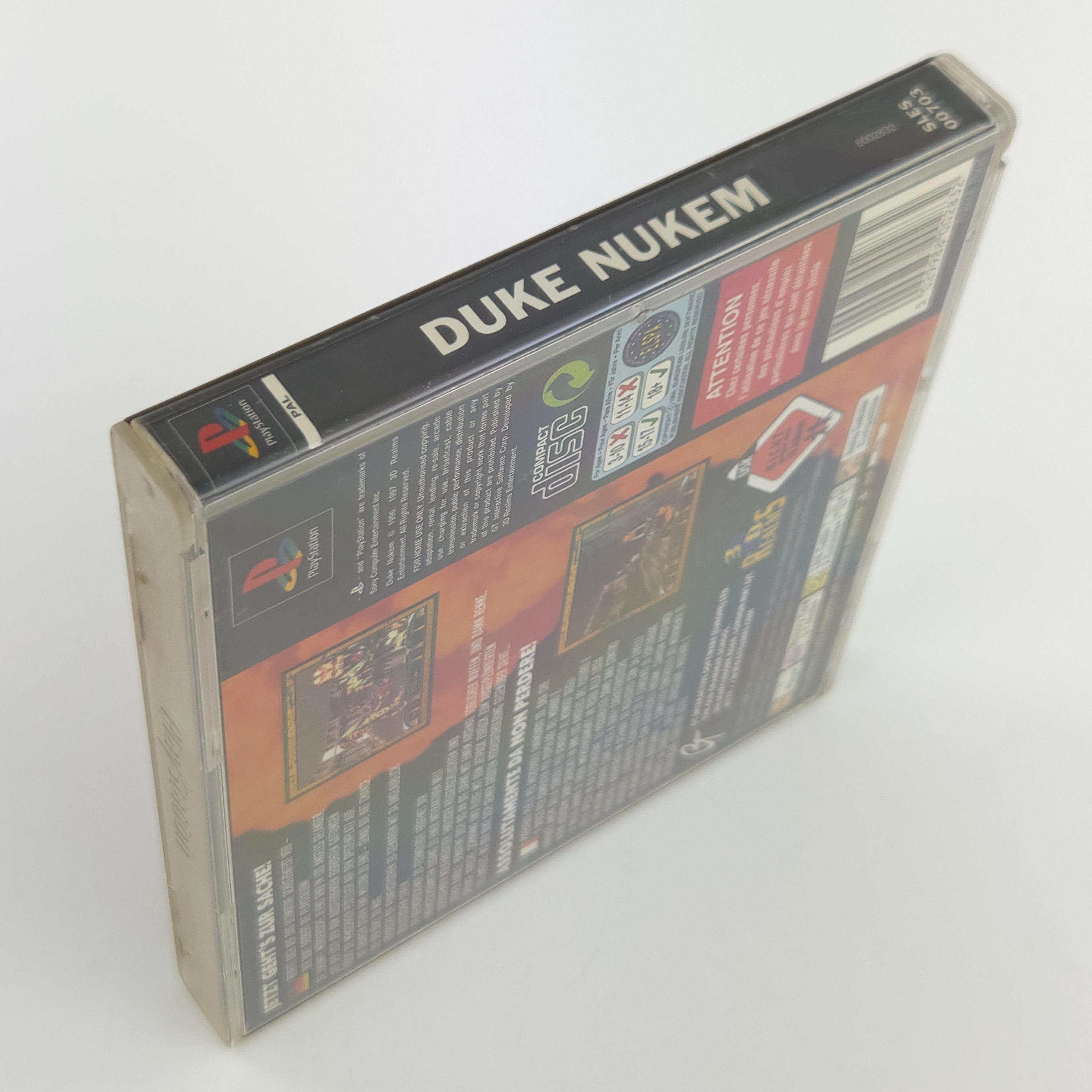 Sony Playstation 1 Spiel Duke Nukem PS1 OVP PAL USK18