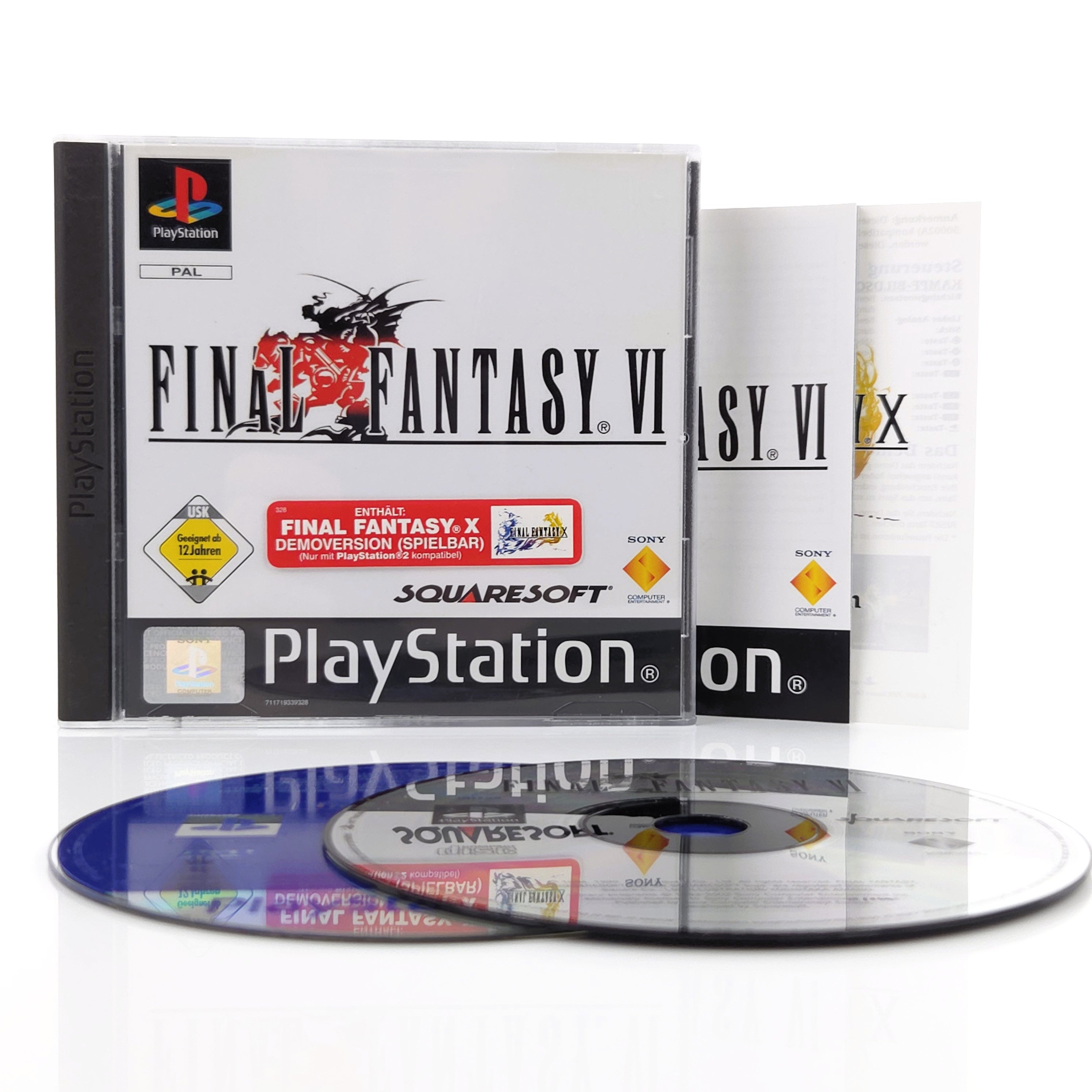 Playstation 1 Spiel – Final Fantasy VI plus FFX Demo OVP PAL