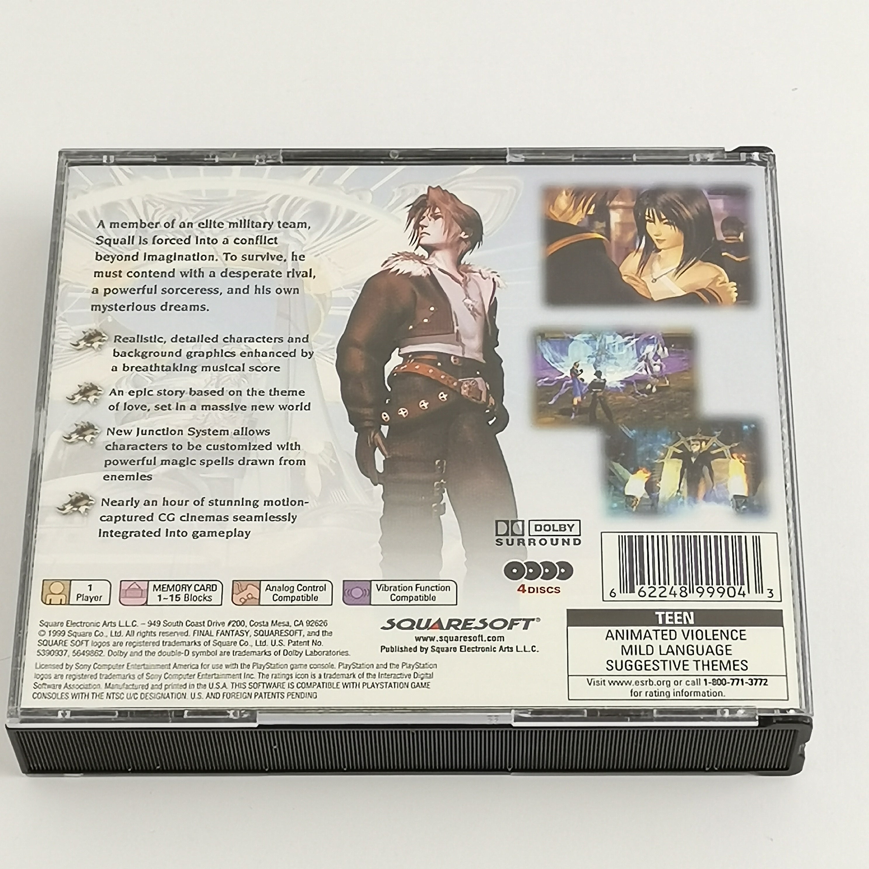 Playstation 1 Spiel – Final Fantasy VIII OVP NTSC-U/C