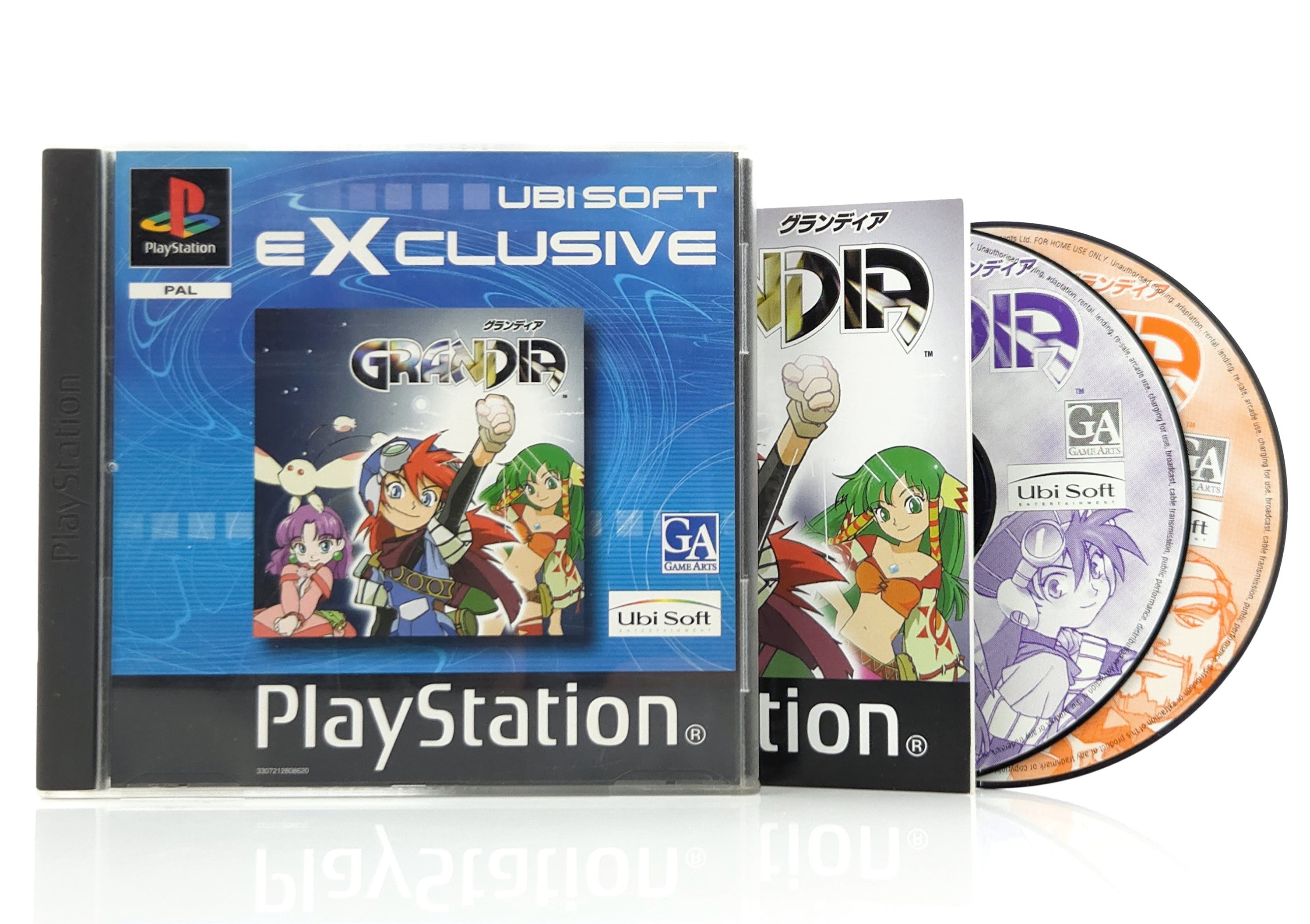 Playstation 1 Spiel – Grandia PS1 PAL minimalen Gebrauchsspuren