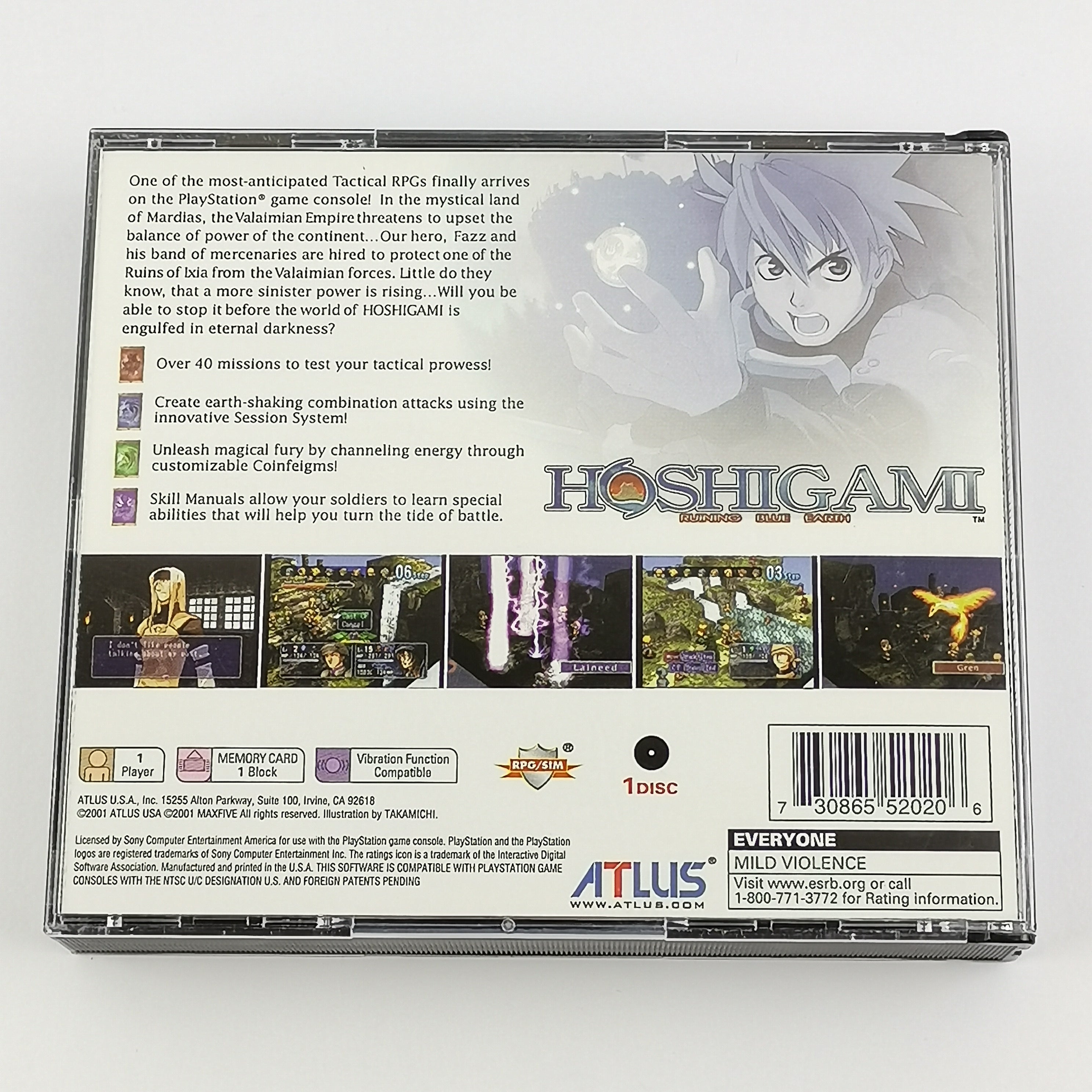 Playstation 1 Spiel – Hoshigami Ruining Blue Earth OVP USA