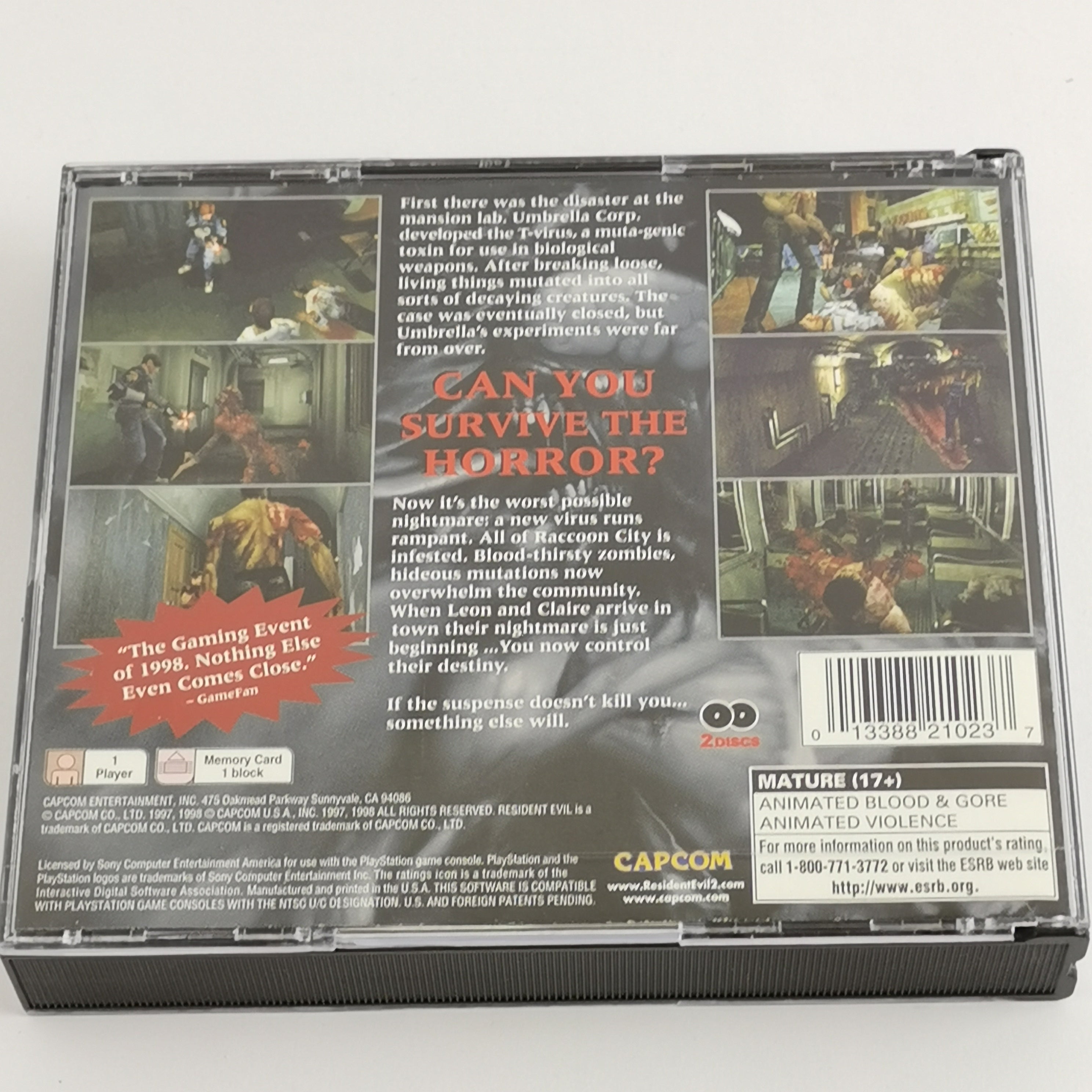 Playstation 1 Spiel – Resident Evil 2 OVP Anleitung PS1 USA