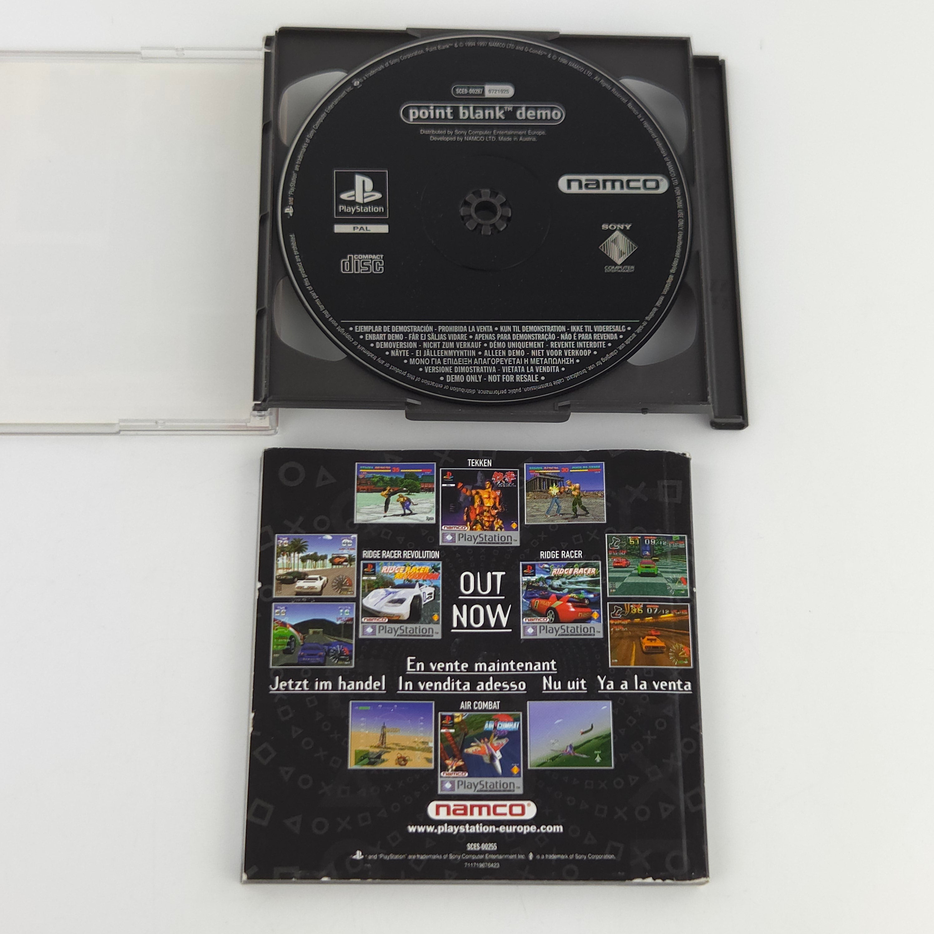 Sony Playstation 1 Spiel Tekken 2 Point Blank Demo OVP PAL