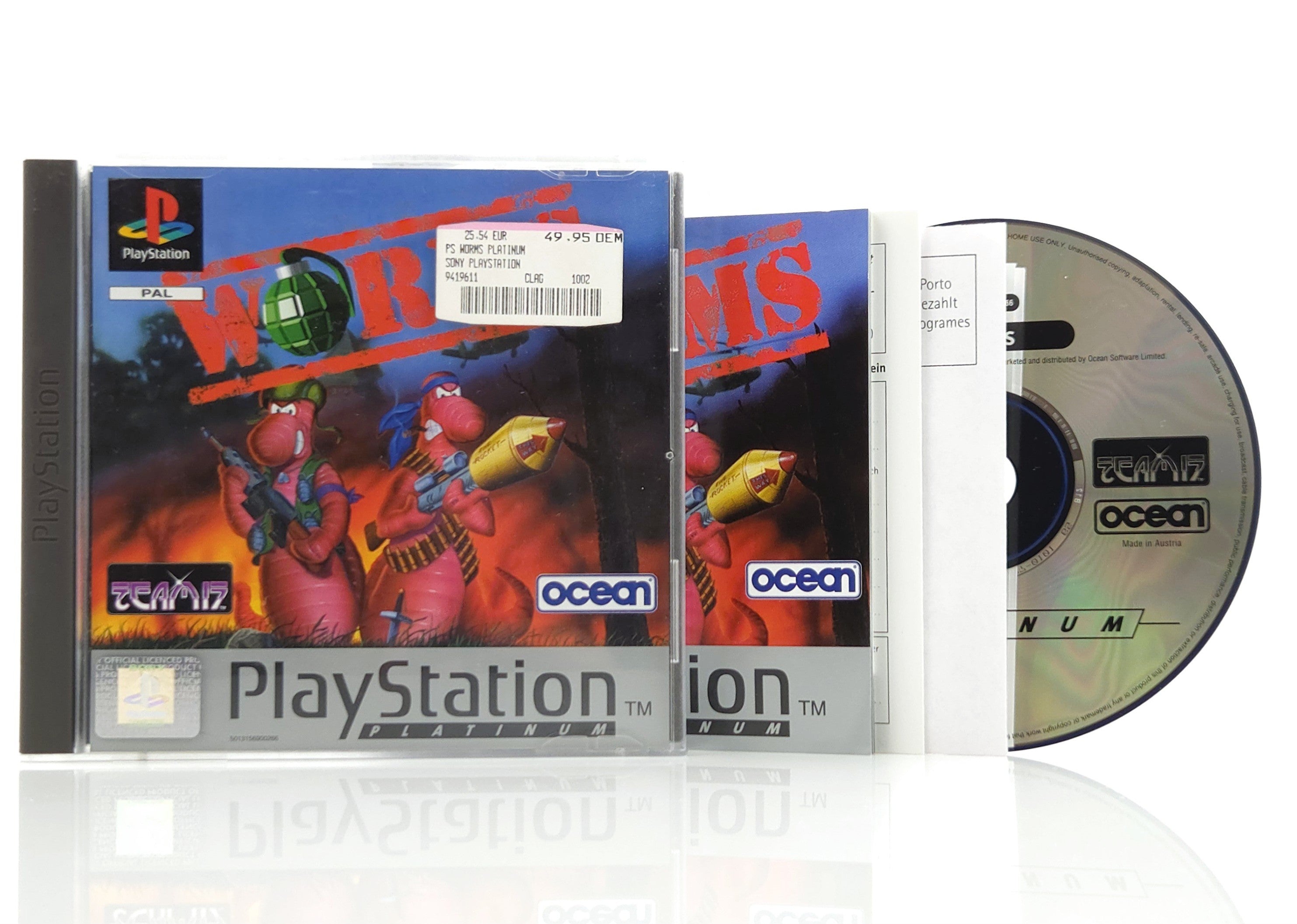 Playstation 1 Spiel – Worms Platinum OVP (PS1 PAL)