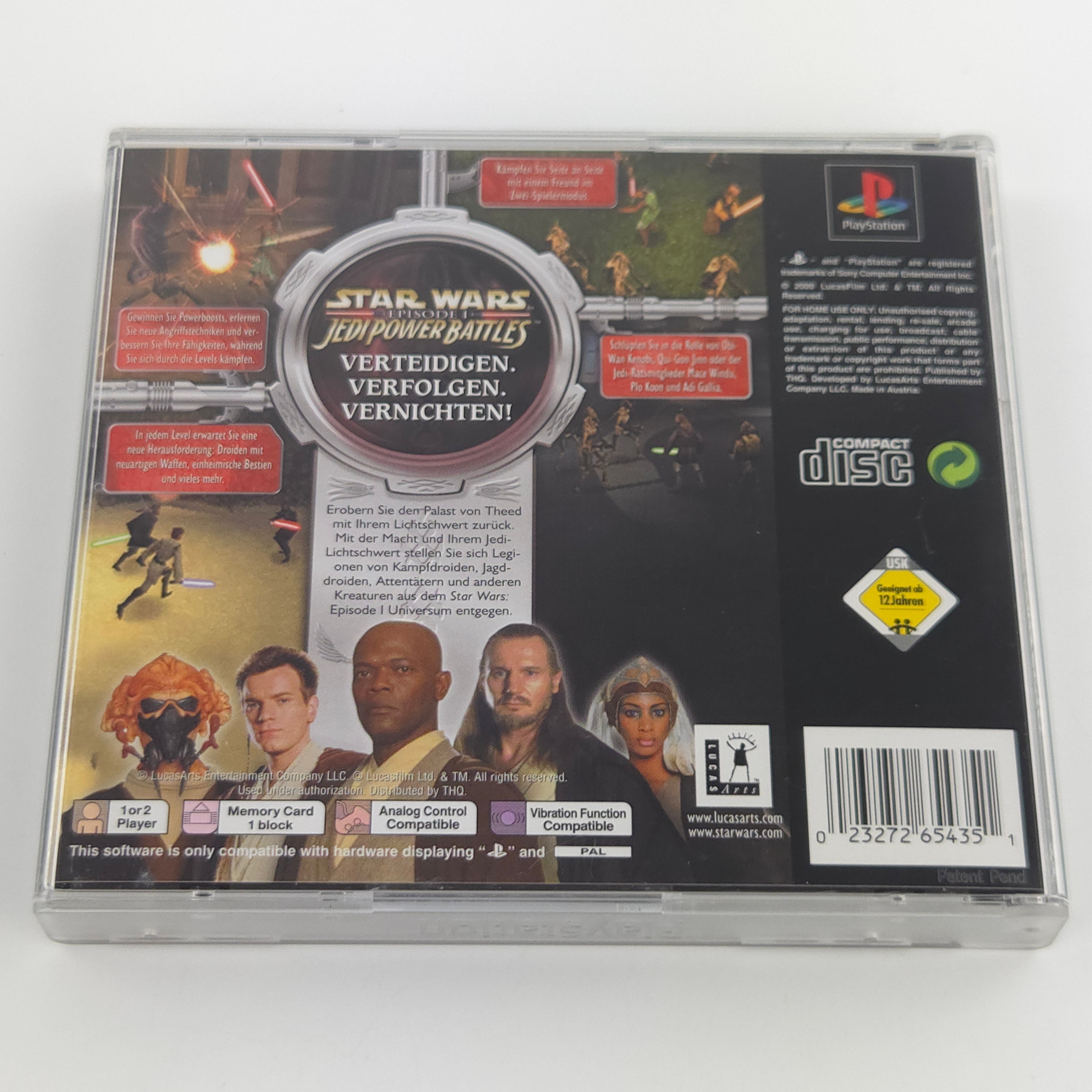 PS1 Spiel Star Wars Jedi Power Battles OVP PAL DE