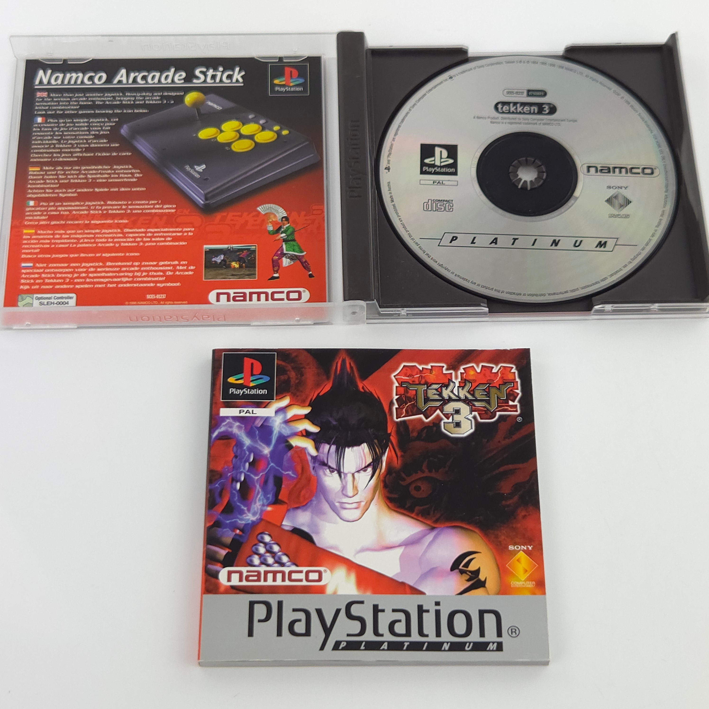 Playstation 1 Spiel Tekken 3 PS1 Platinum OVP PAL EUR