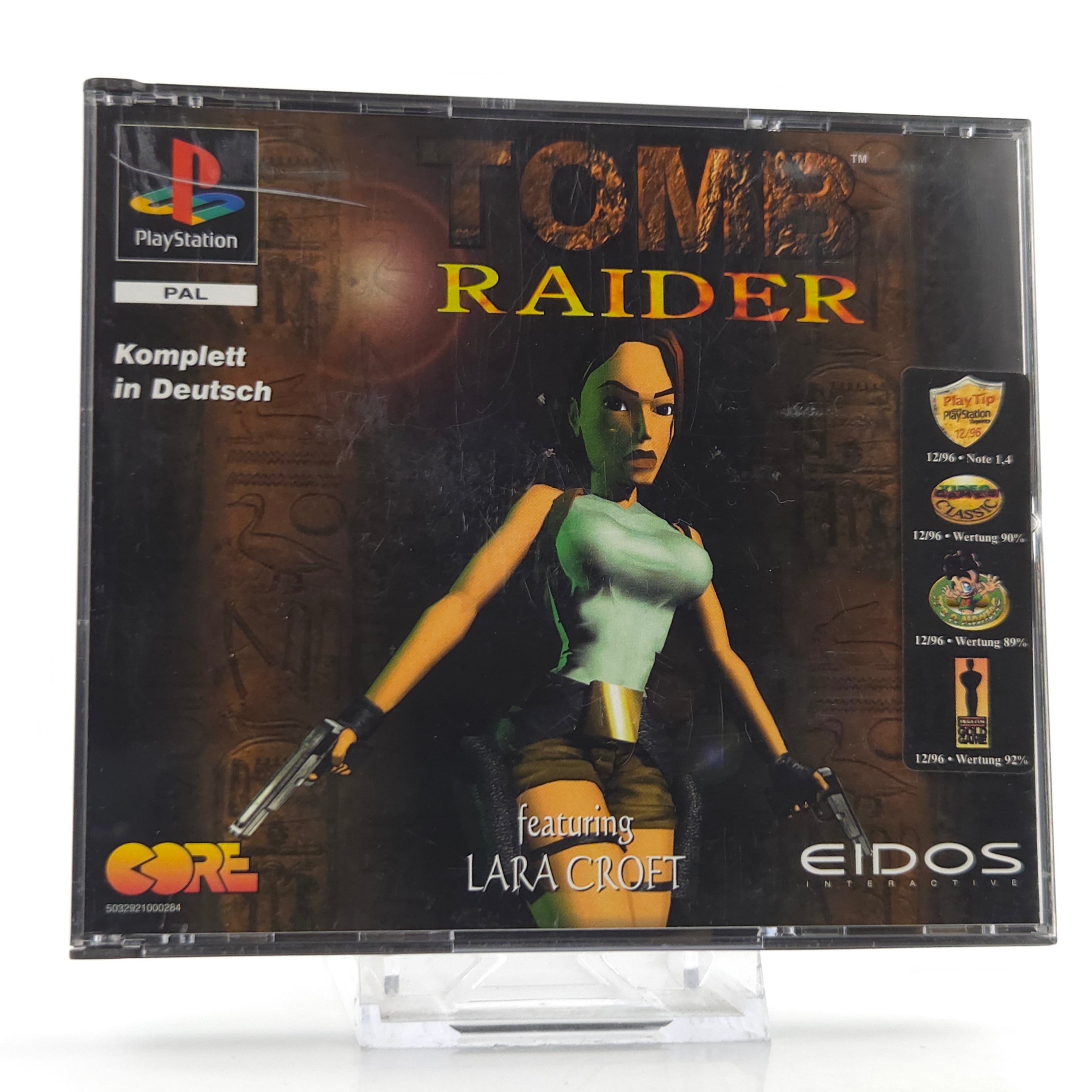 Playstation 1 Spiel Tomb Raider PS1 OVP EIDOS PAL DE