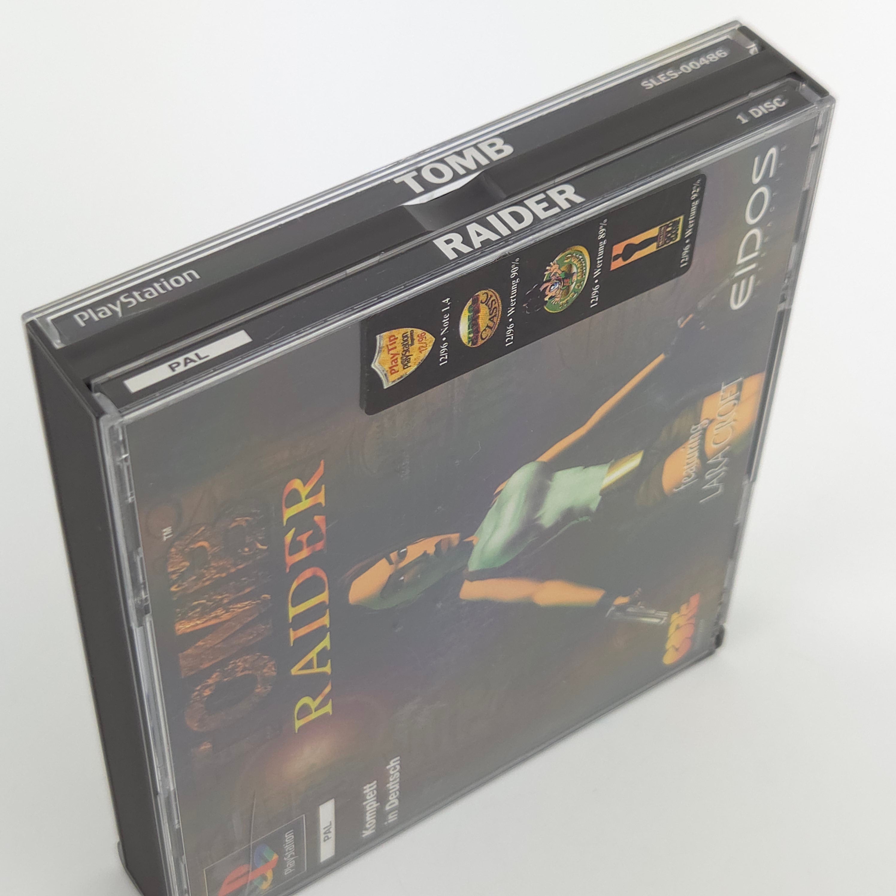 Playstation 1 Spiel Tomb Raider PS1 OVP EIDOS PAL DE