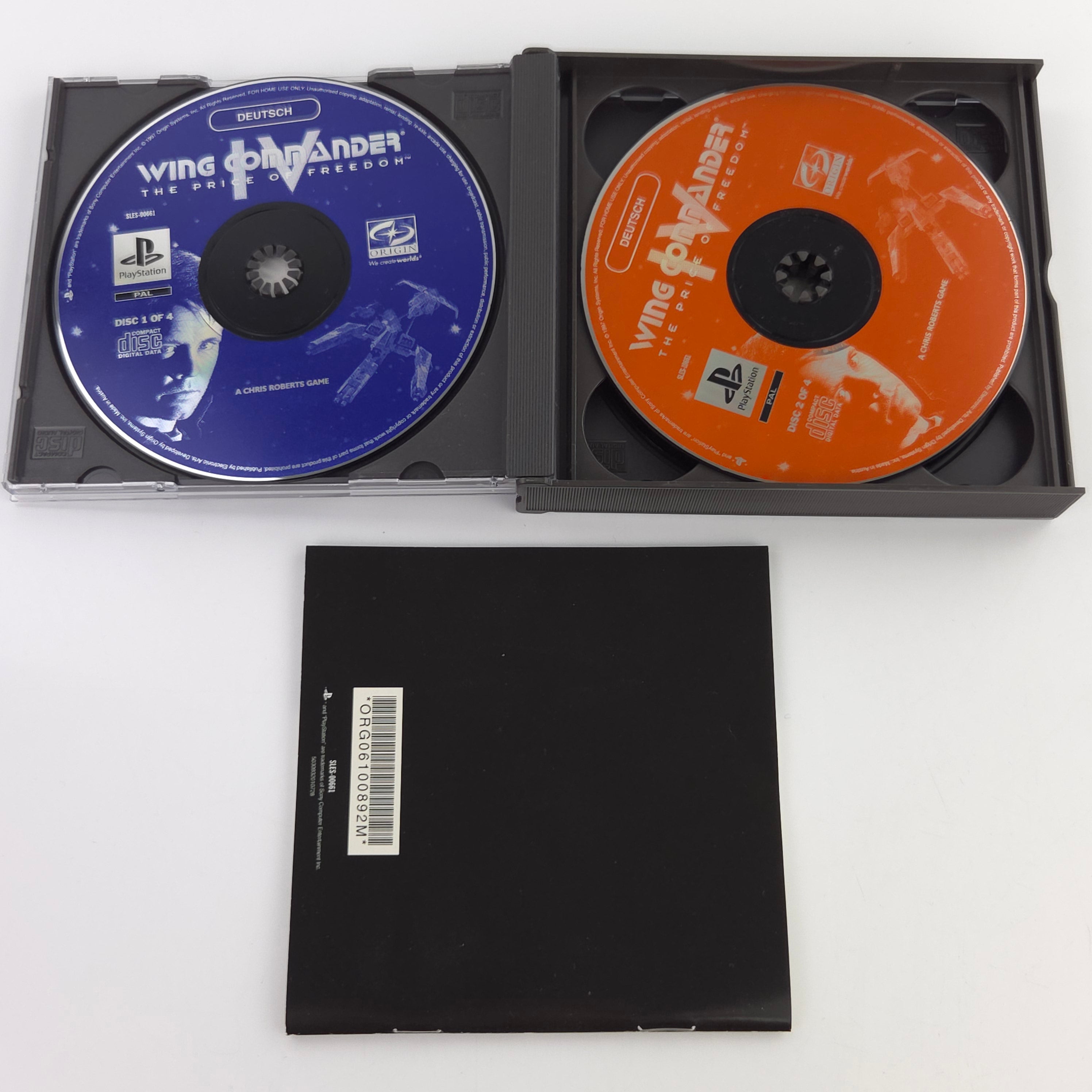 Playstation 1 Spiel Wing Commander IV PS1 OVP PAL DE