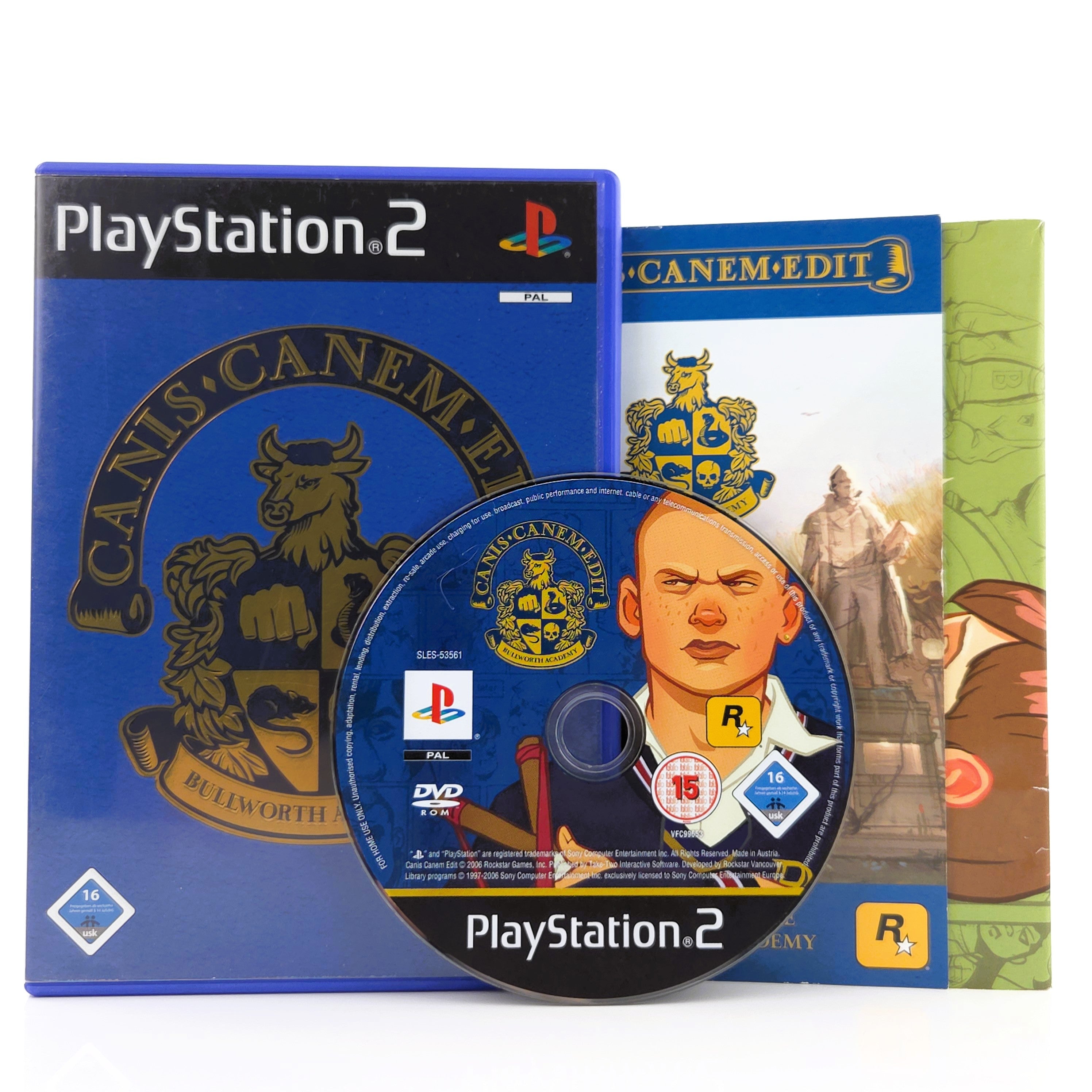 Sony Playstation 2: Canis Canem Edit Bullworth Academy - PS2 OVP (PAL DE)