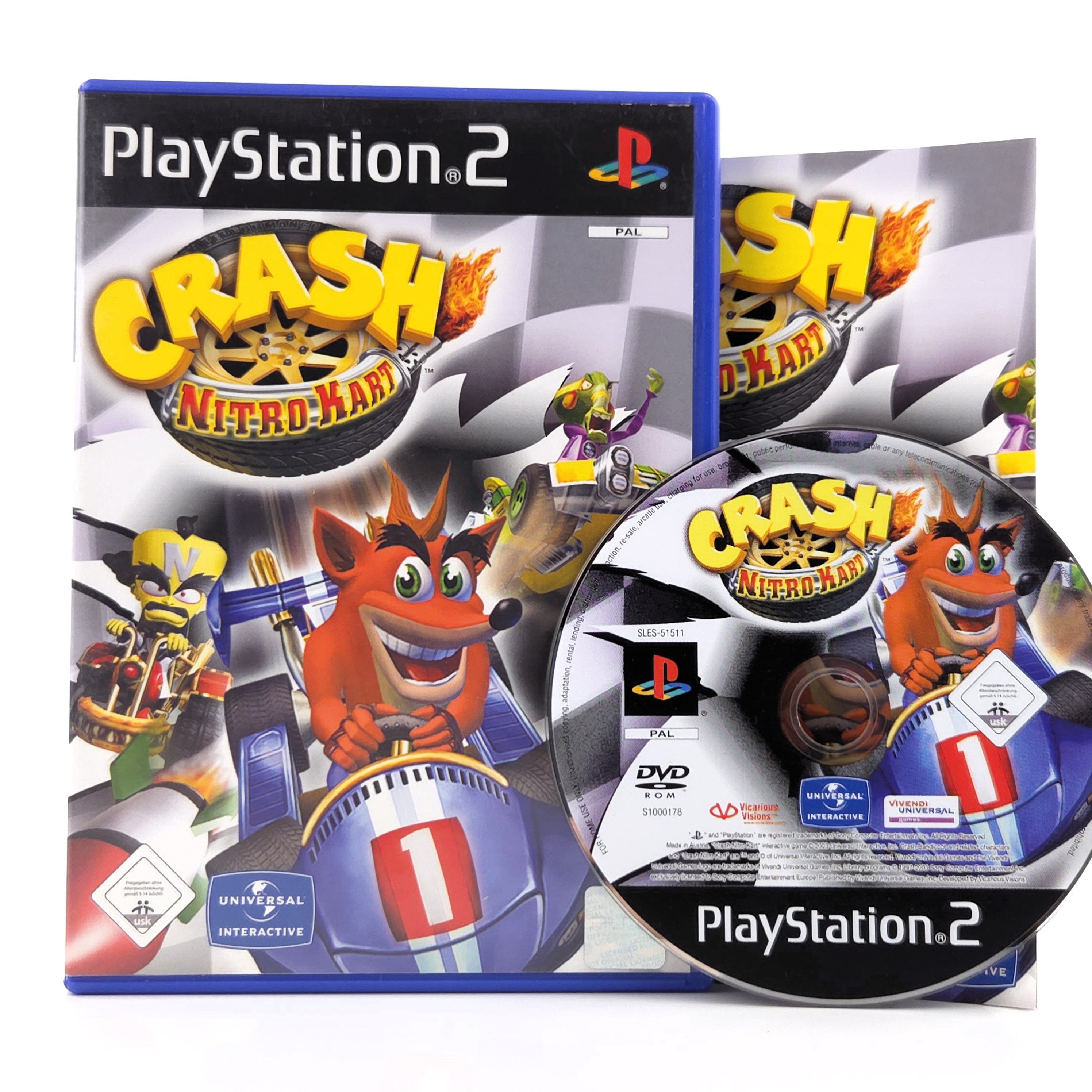 Playstation 2 Spiel – Crash Nitro Kart (PS2 OVP PAL)