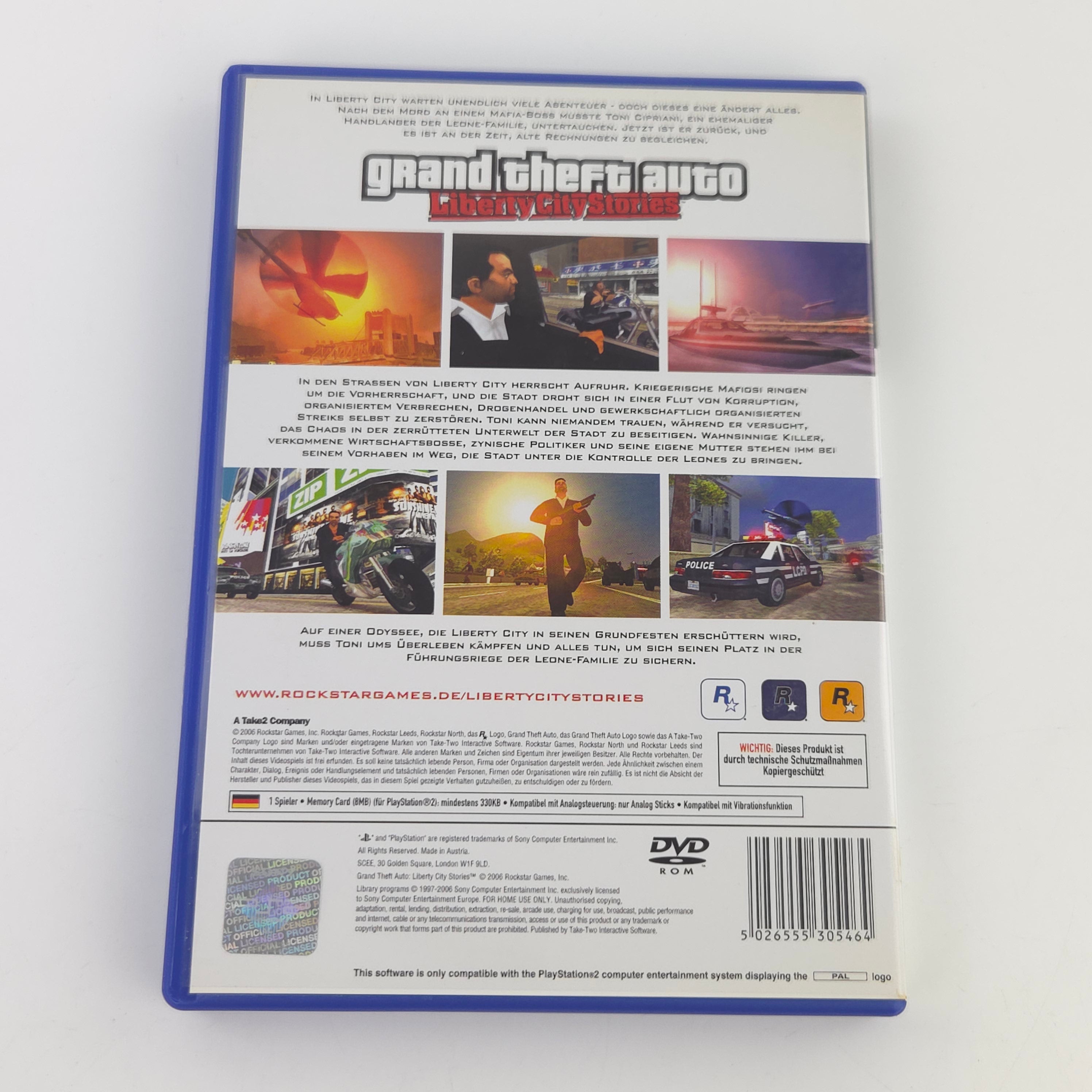 Playstation 2 Spiel GTA Liberty City Stories PS2 OVP PAL