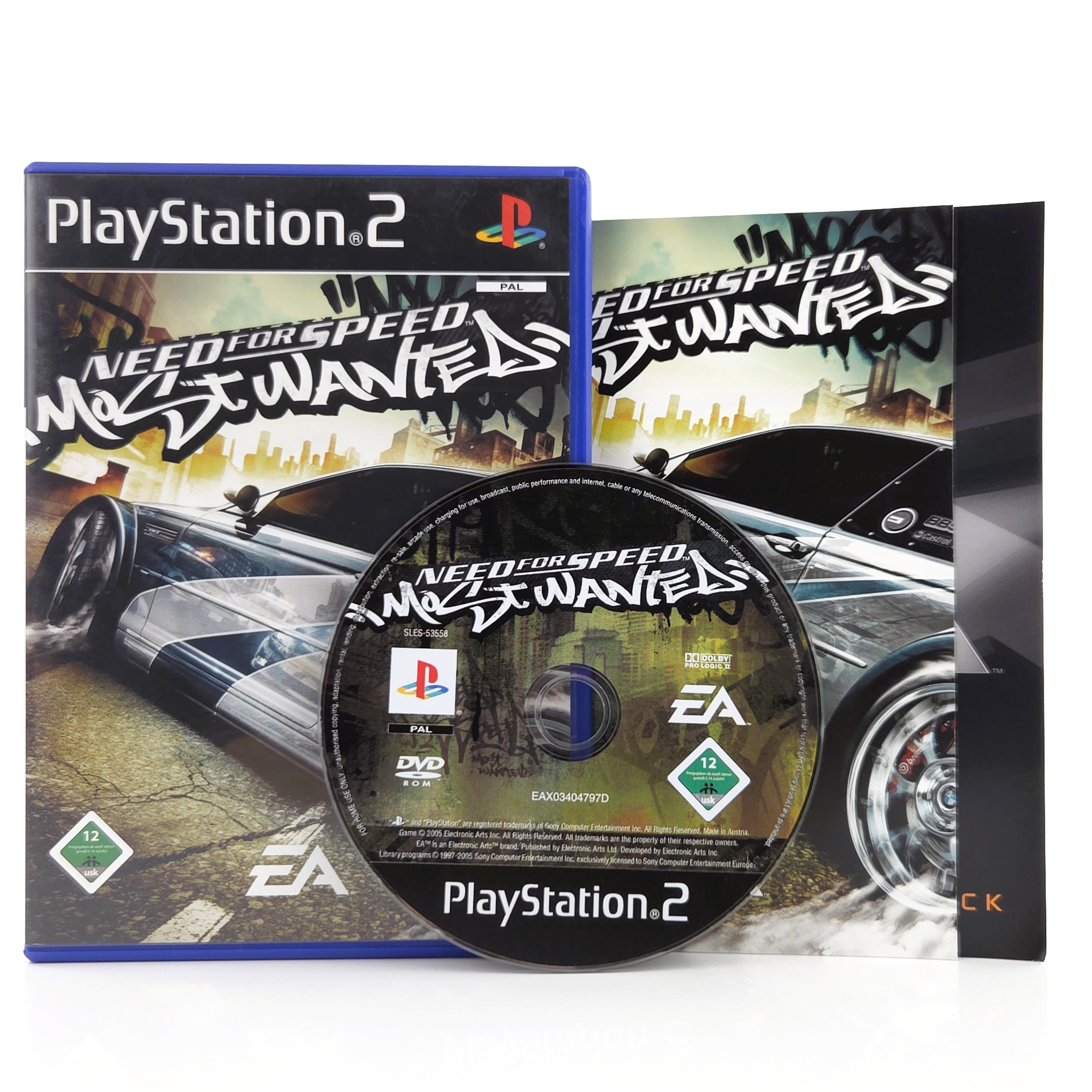 Playstation 2 Spiel Need for Speed Most Wanted OVP PAL