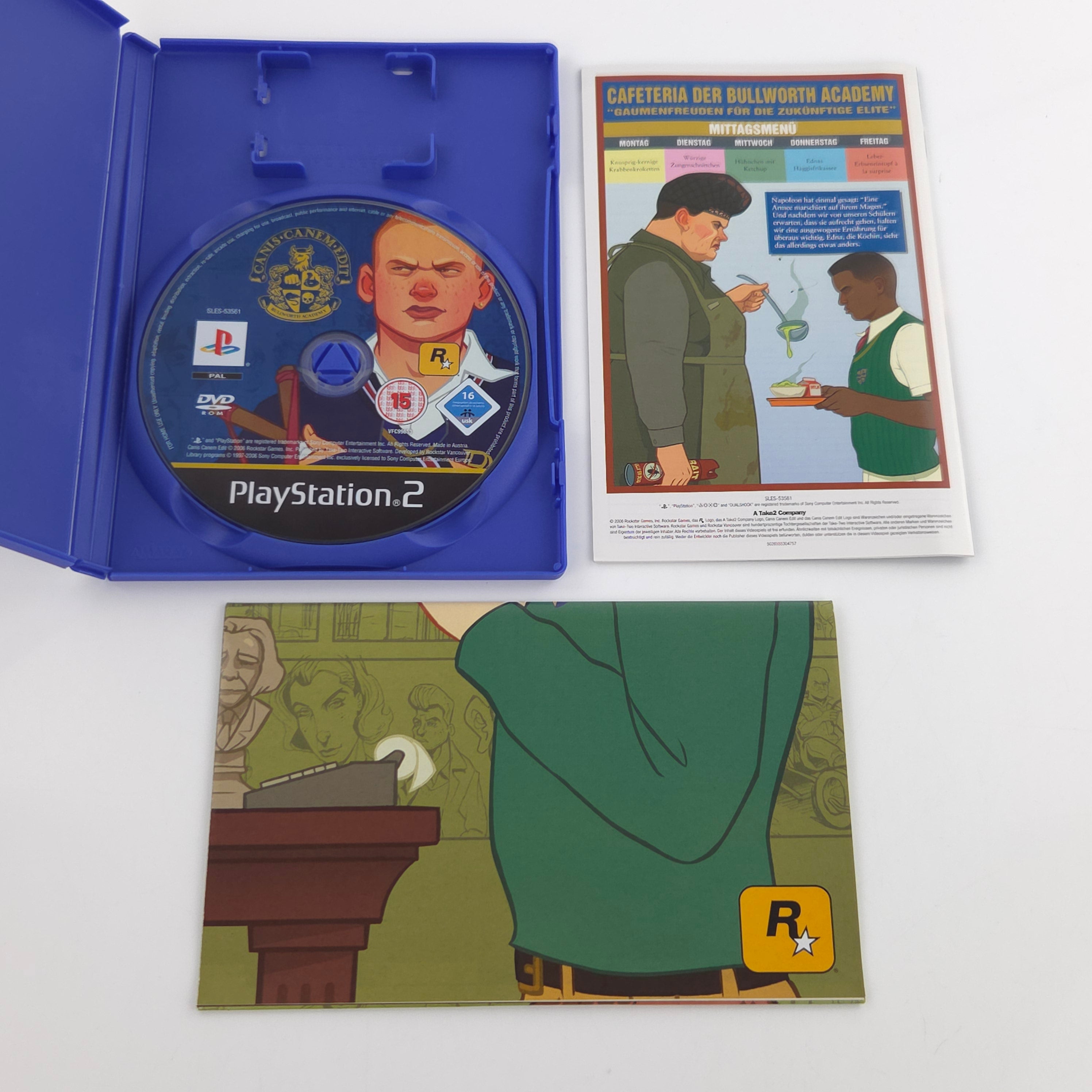 Playstation 2 Spiel Canis Canem Edit Bullworth PS2 OVP
