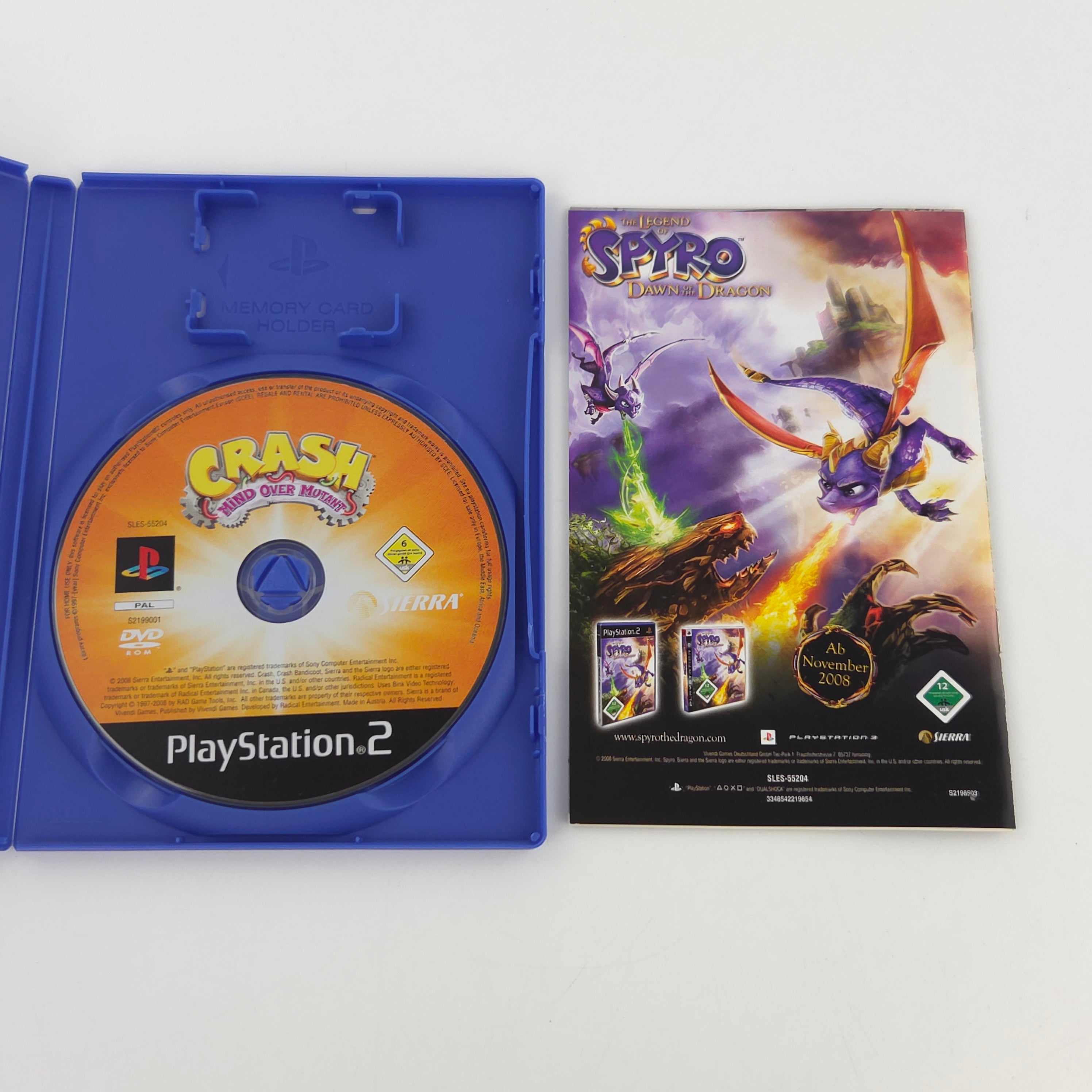 Playstation 2 Spiel Crash Herrscher der Mutanten PS2 OVP