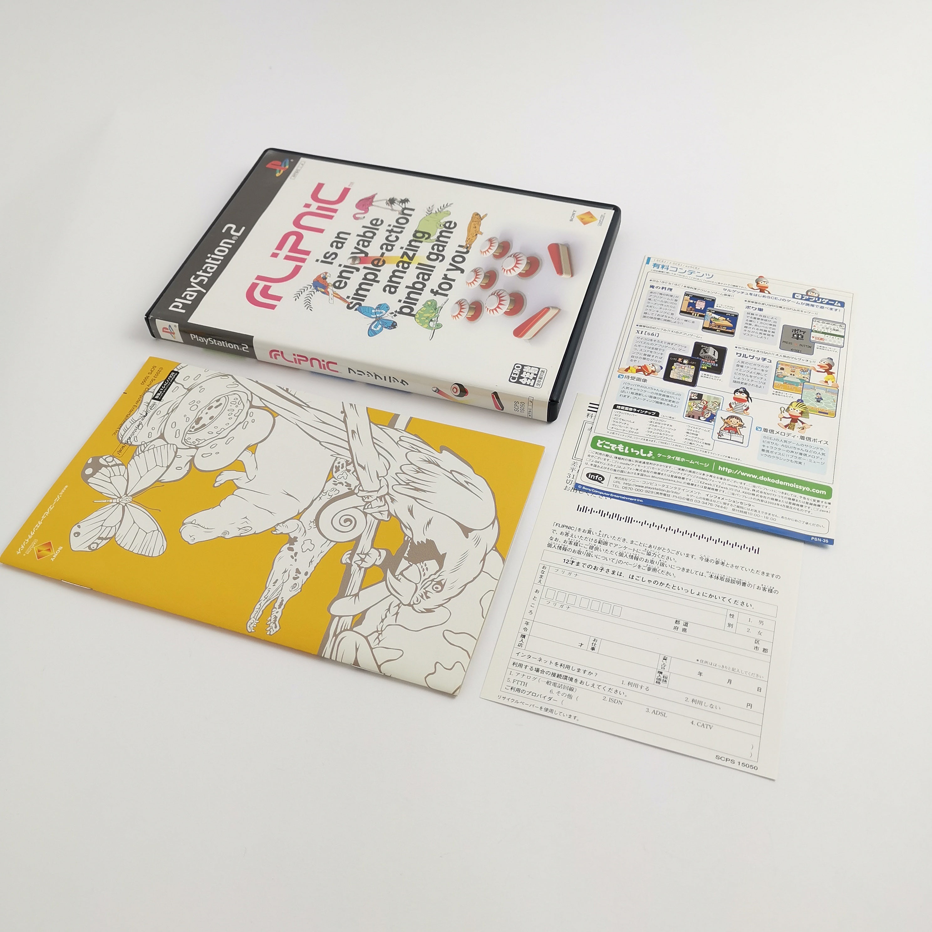 Sony Playstation 2 Spiel – Flipnic OVP NTSC-J Japan