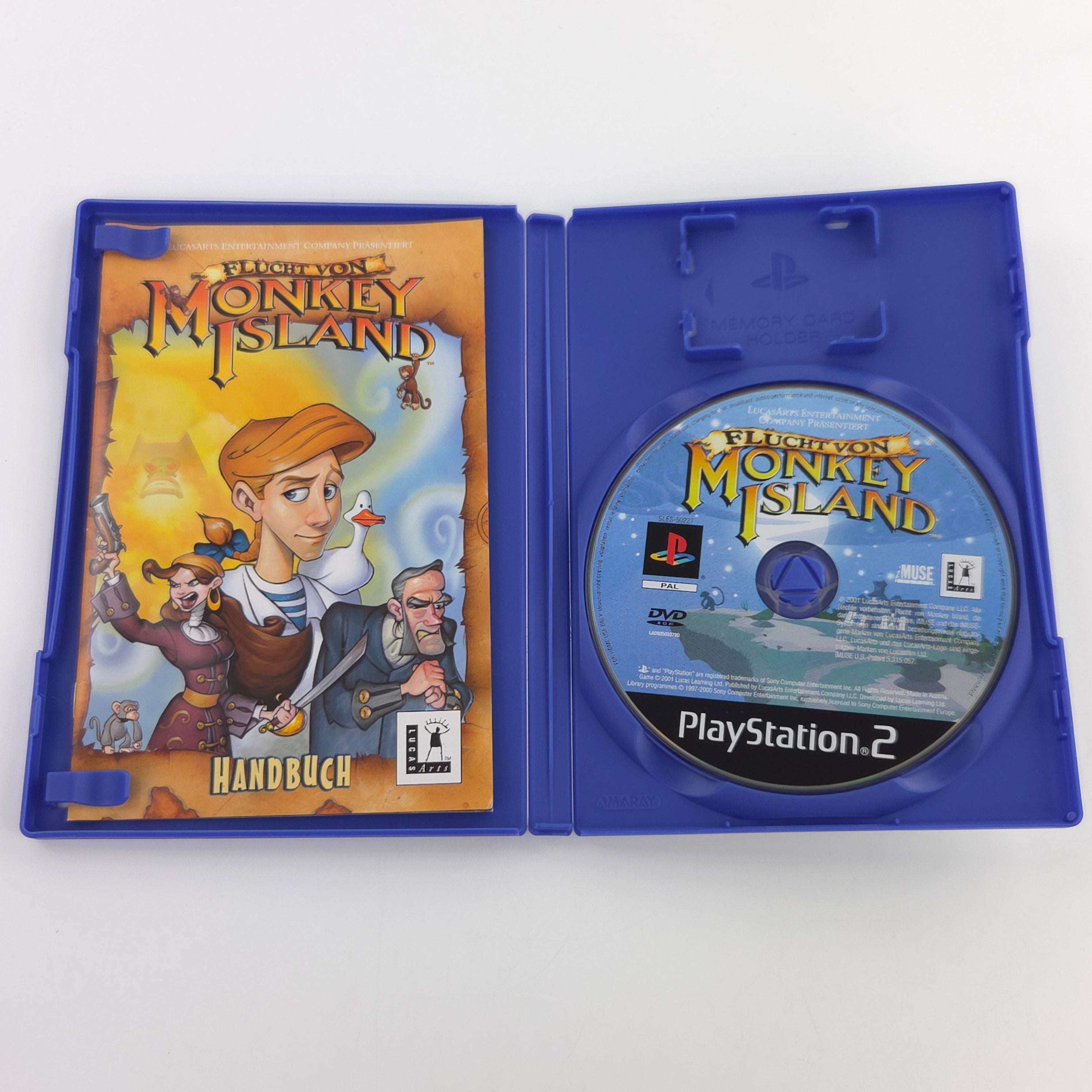 Playstation 2 Spiel Flucht von Monkey Island PS2 PAL DE