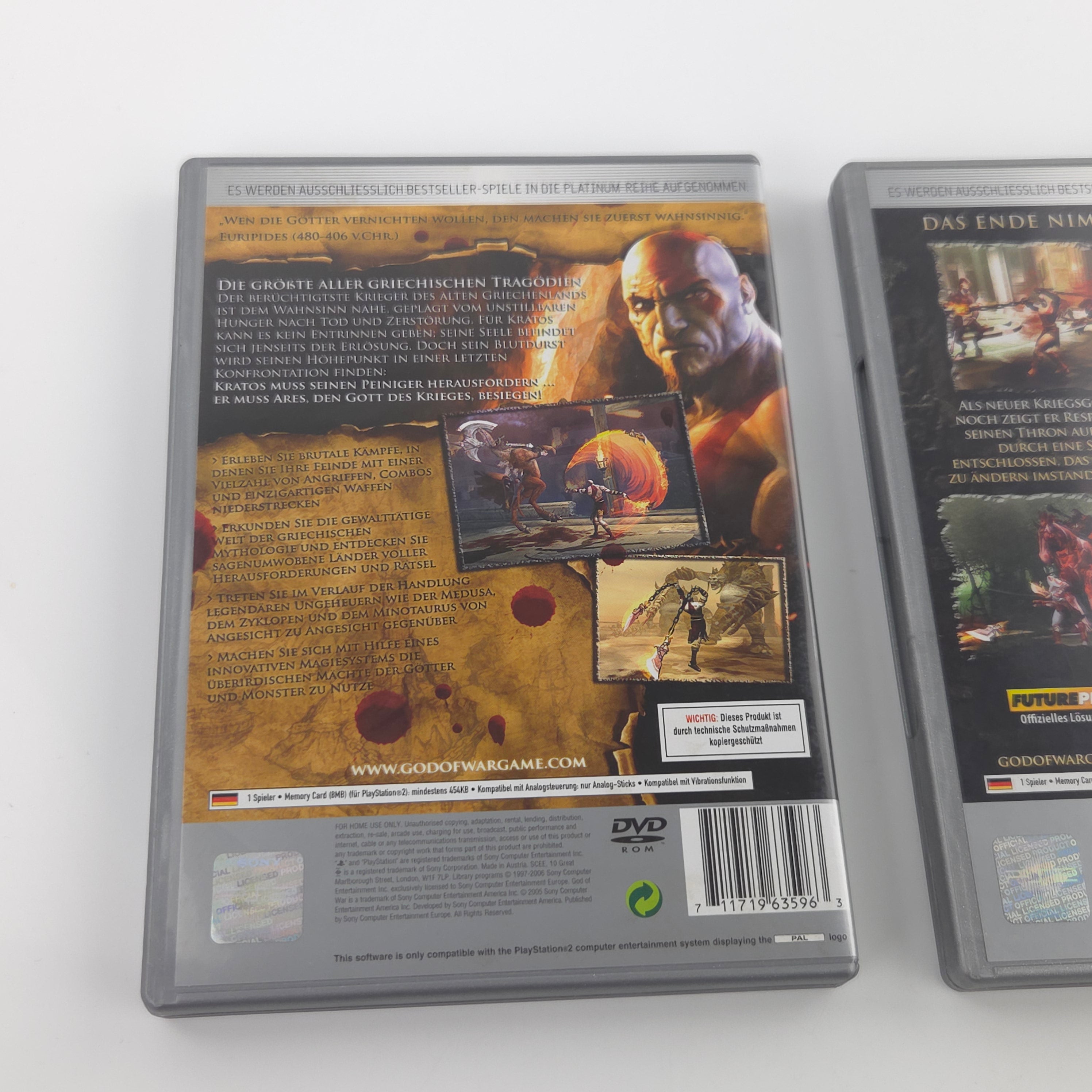Sony Playstation 2 Spiel: God of War Teil 1 und 2 - PS2 OVP (PAL DE) USK18