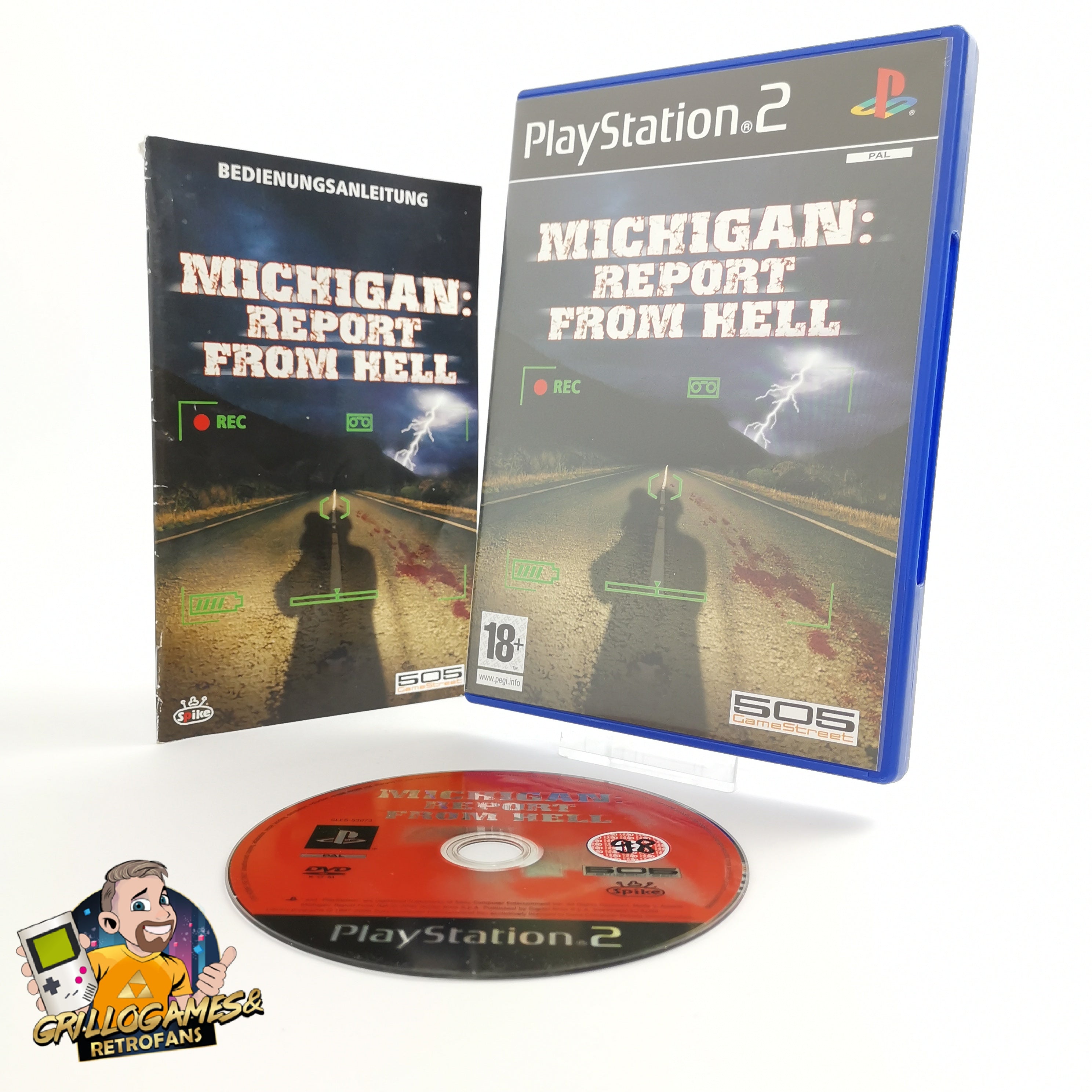 Playstation 2 Spiel – Michigan Report From Hell PS2 OVP PAL
