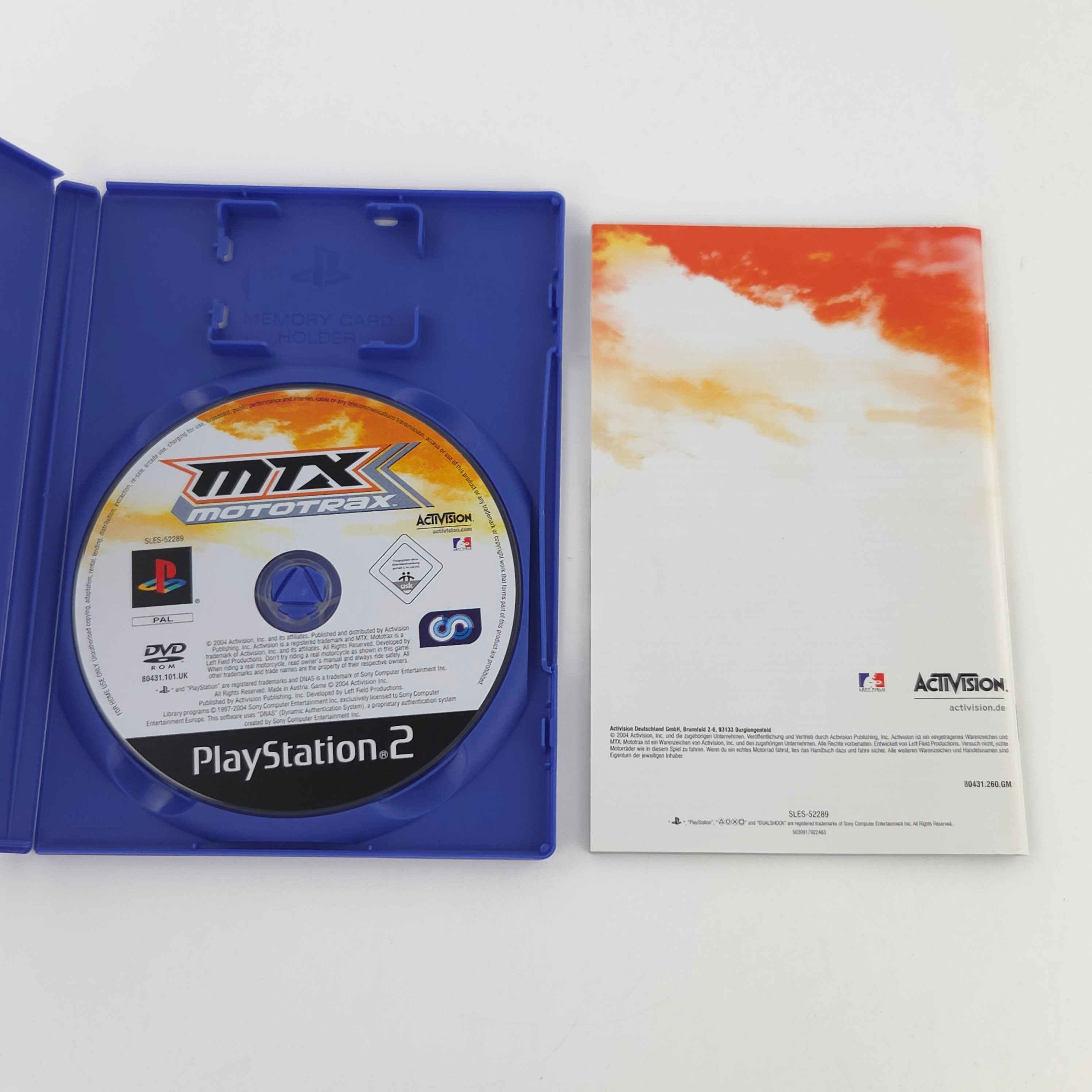 Sony Playstation 2 Spiel: MTX Mototrax - CD Anleitung OVP (PAL DE)