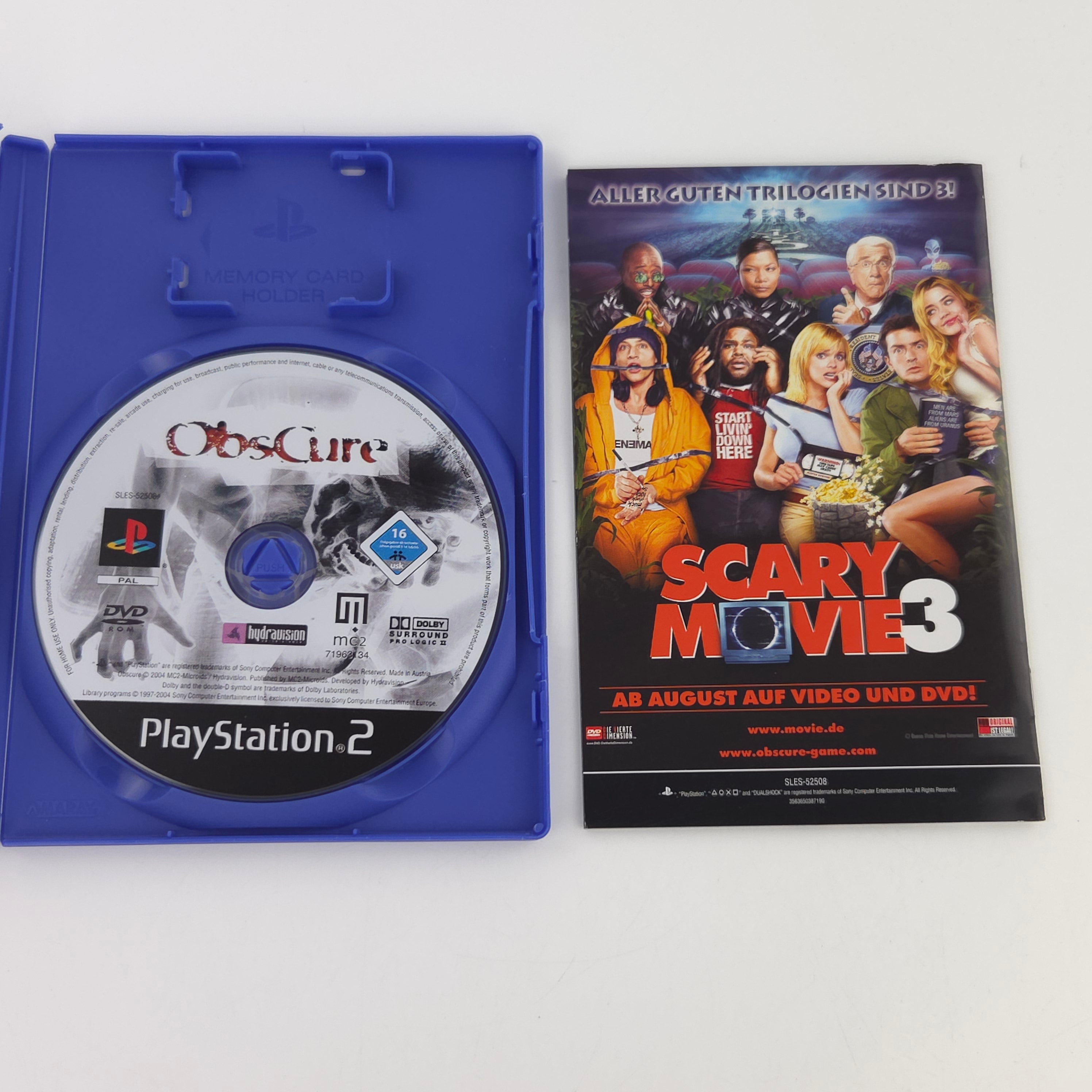 Playstation 2 Spiel Obscure PS2 Komplett OVP PAL DE