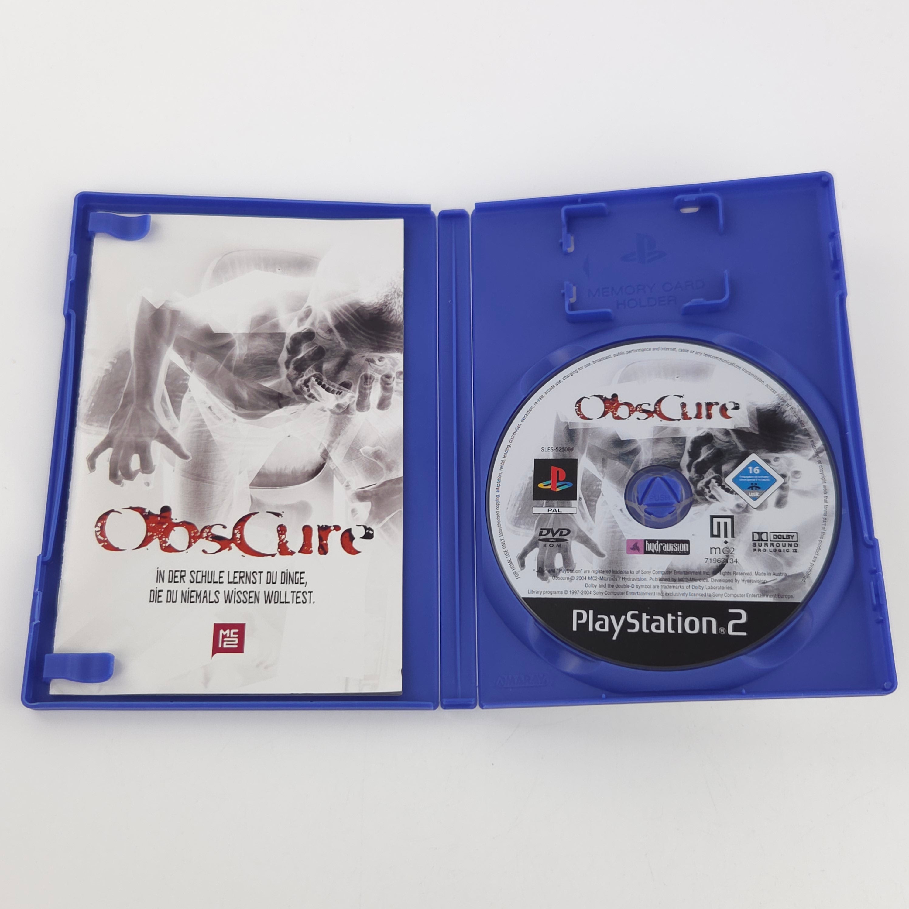 Playstation 2 Spiel Obscure PS2 Komplett OVP PAL DE