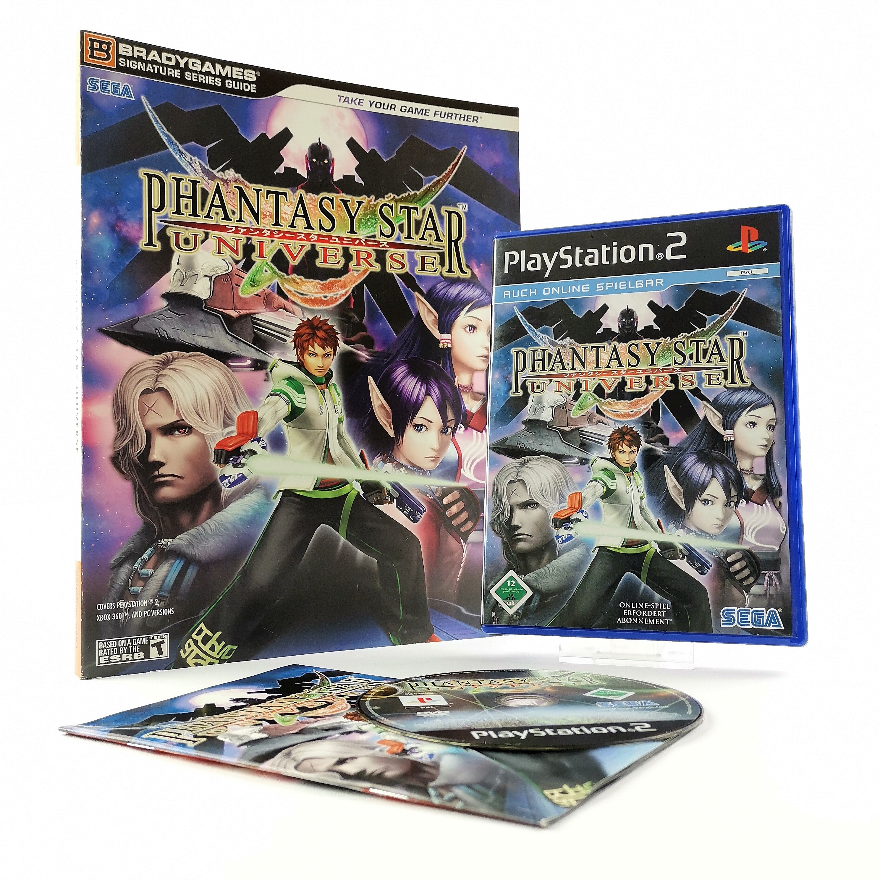 Playstation 2 Spiel – Phantasy Star Universe OVP USA Guide