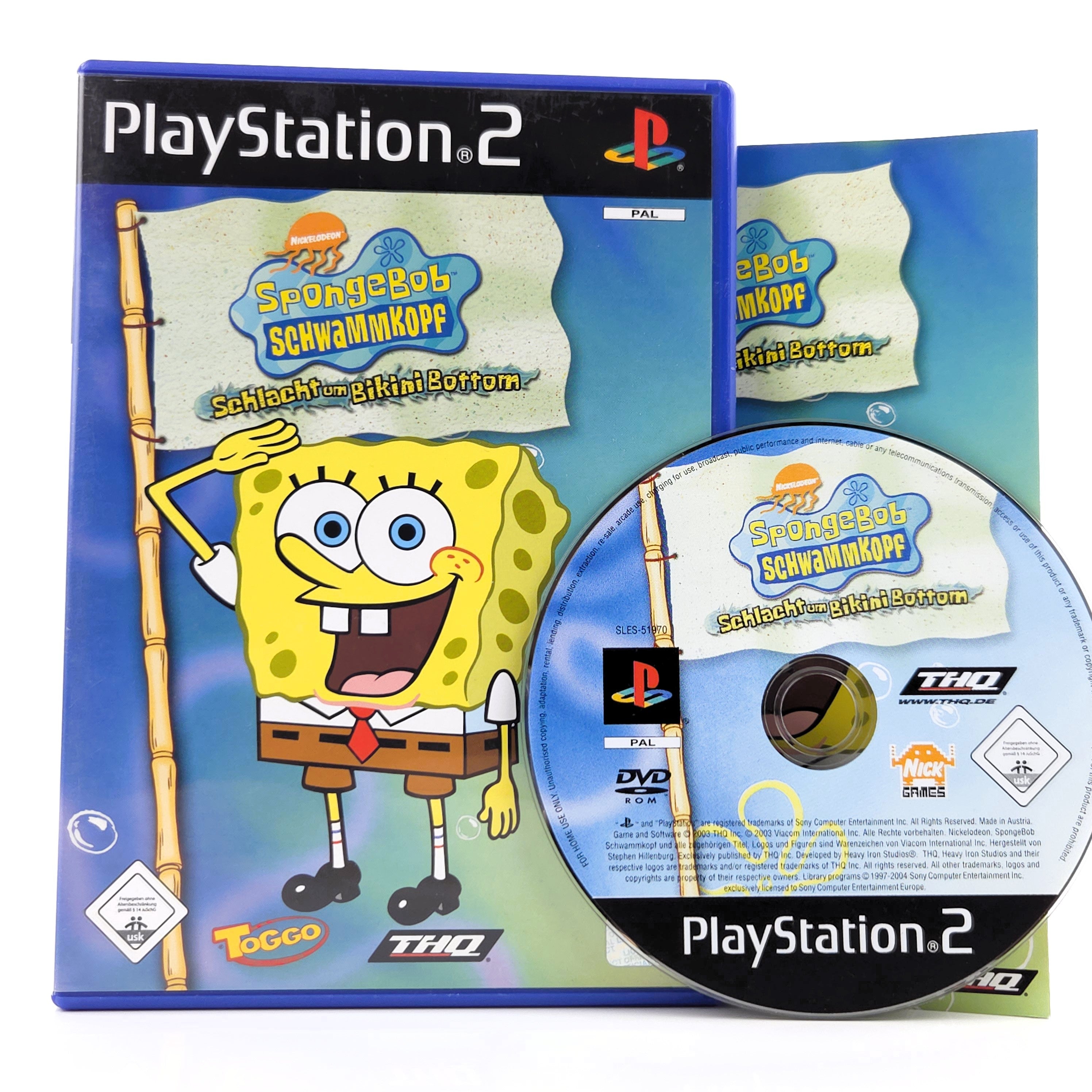 Playstation 2 Spiel – Spongebob Schlacht um Bikini Bottom OVP